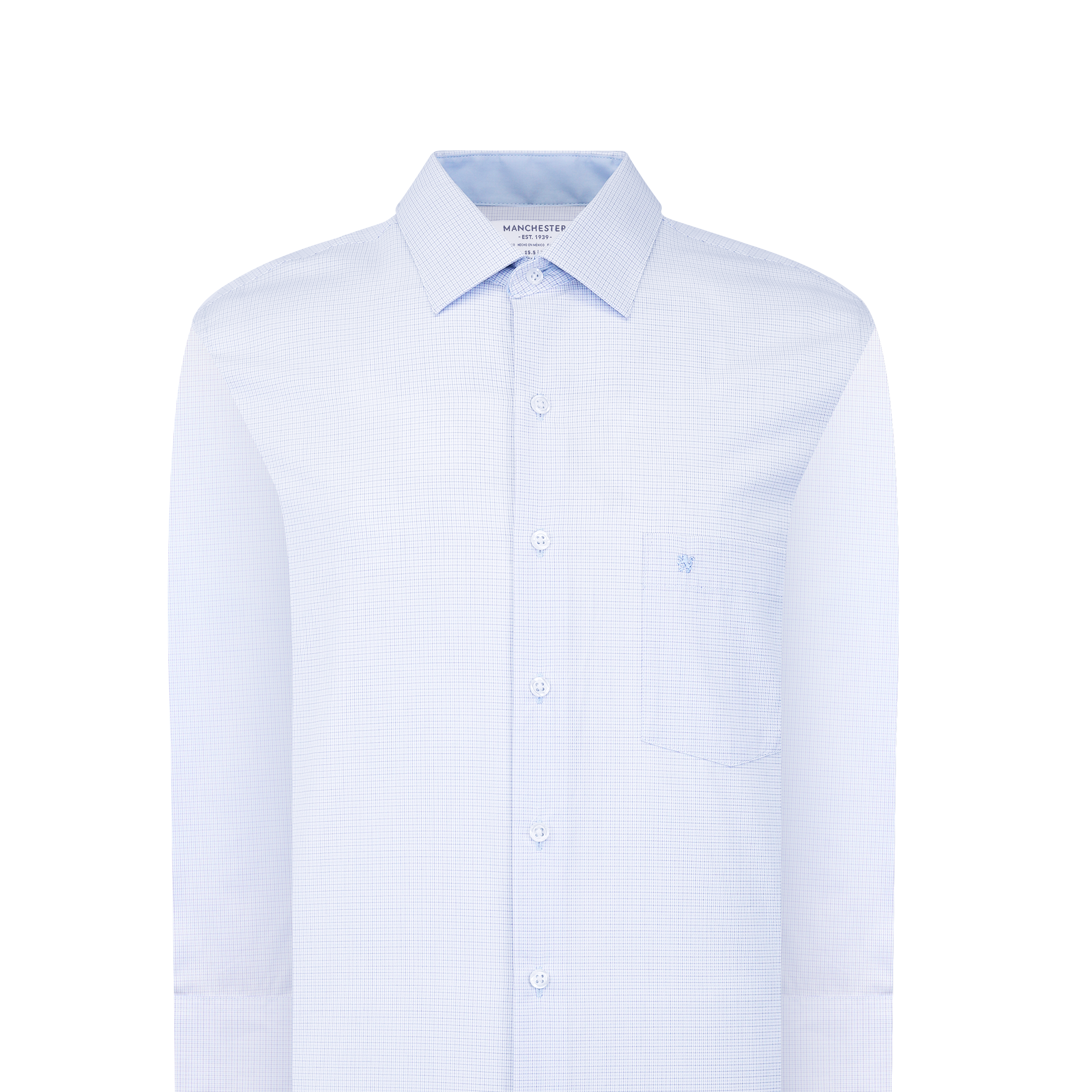 Manchester Camisa de Vestir Formal Minimalista de Textura Geométrica