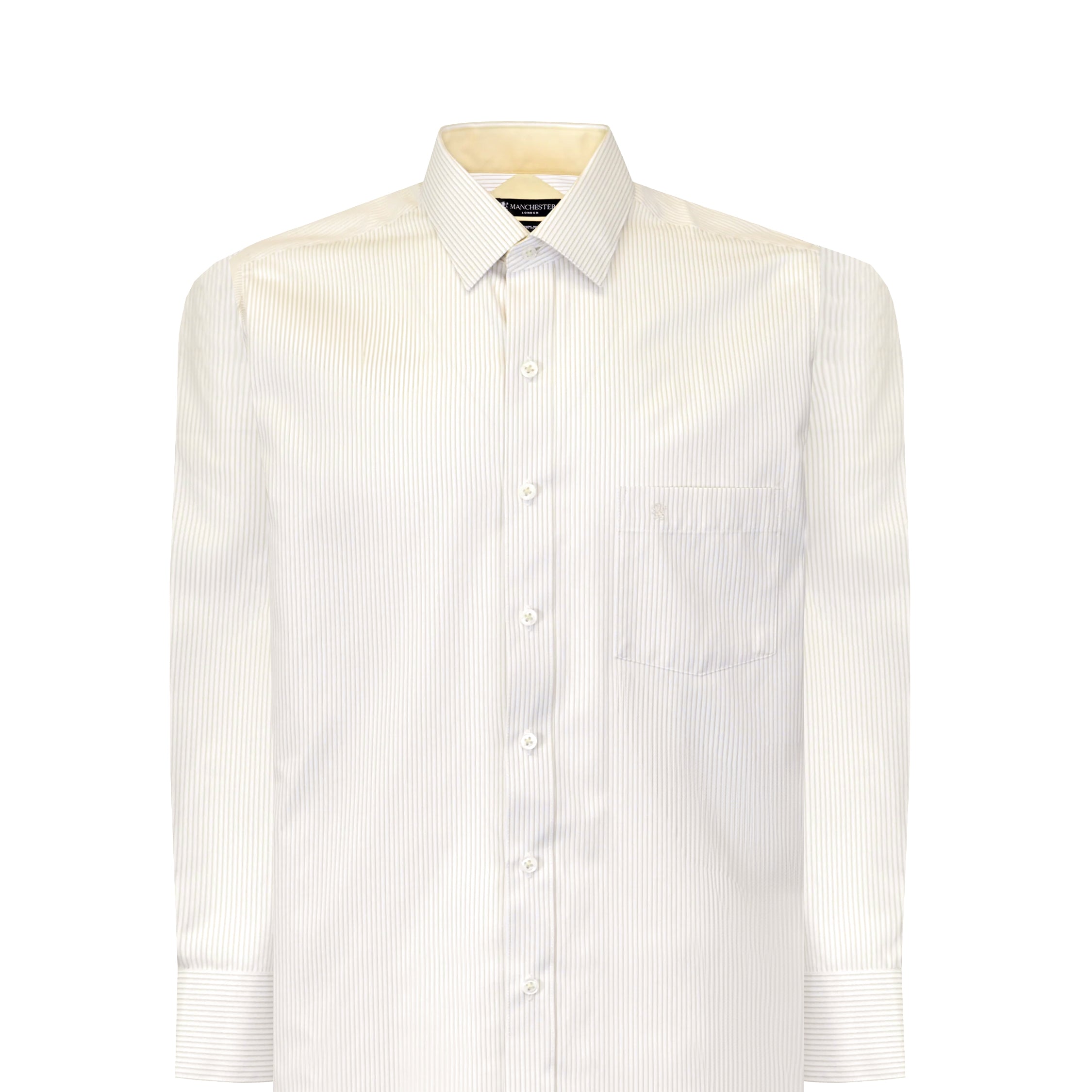 Manchester Camisa de Vestir Regular Fit a Rayas