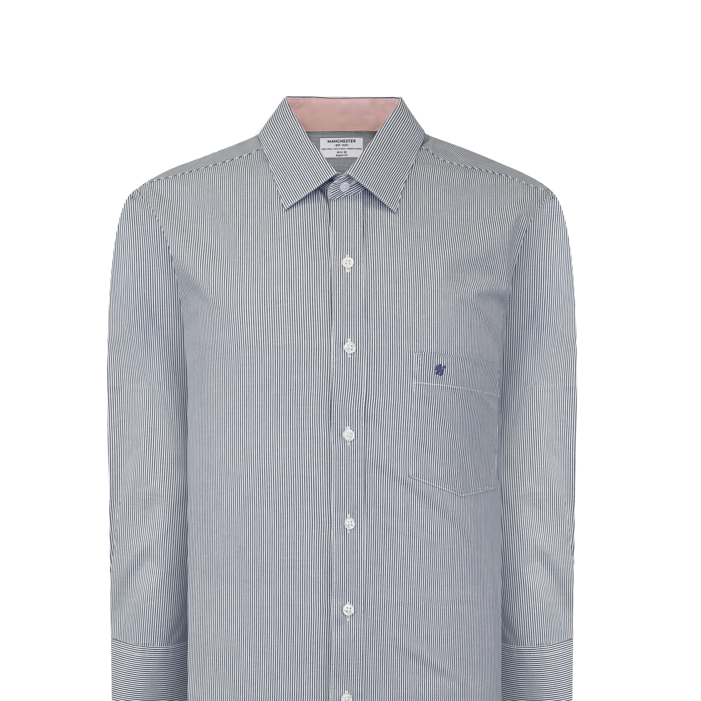Manchester Camisa Vestir Elite 100% Algodón Lisa