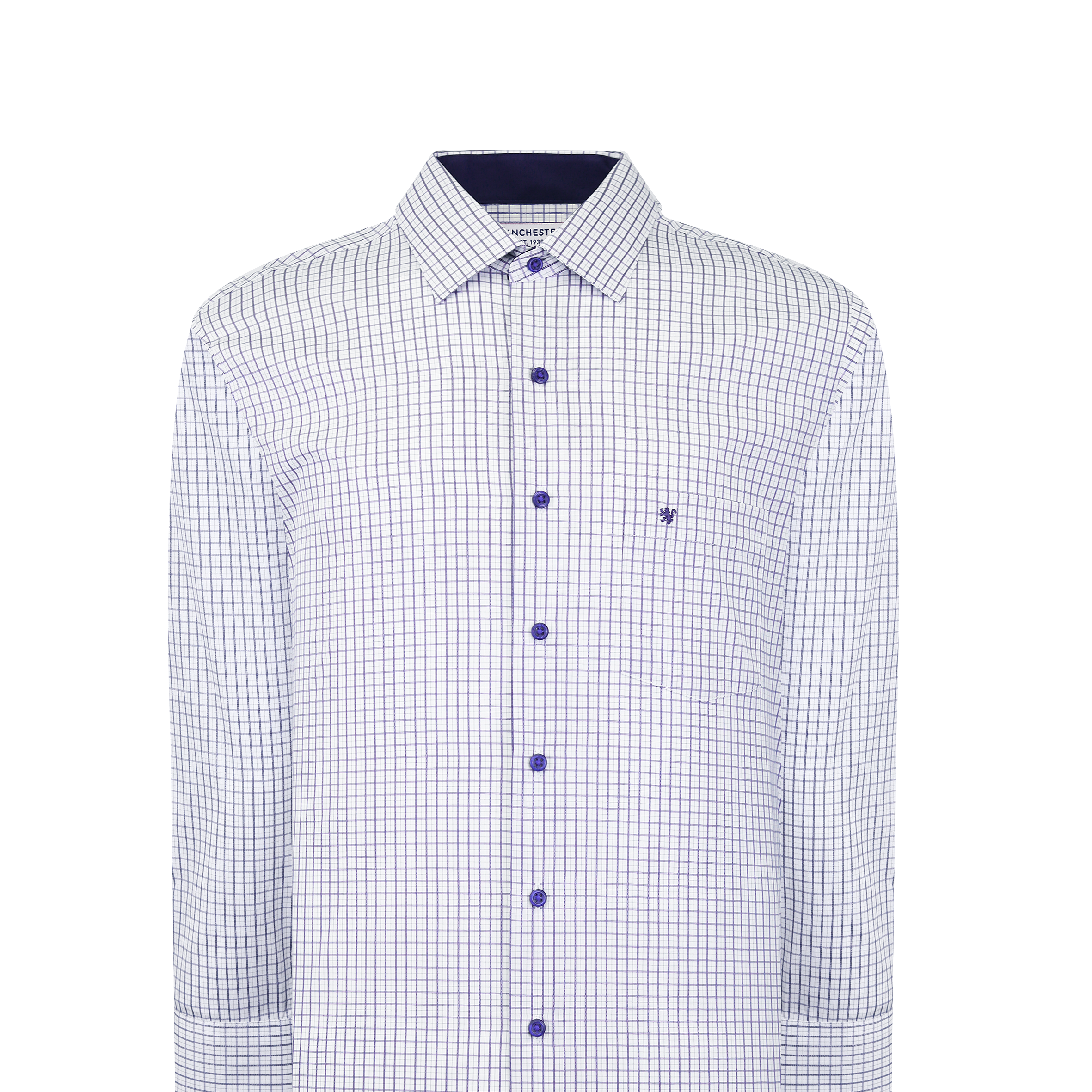 Manchester Camisa de Vestir Rayas Finas Slim Fit