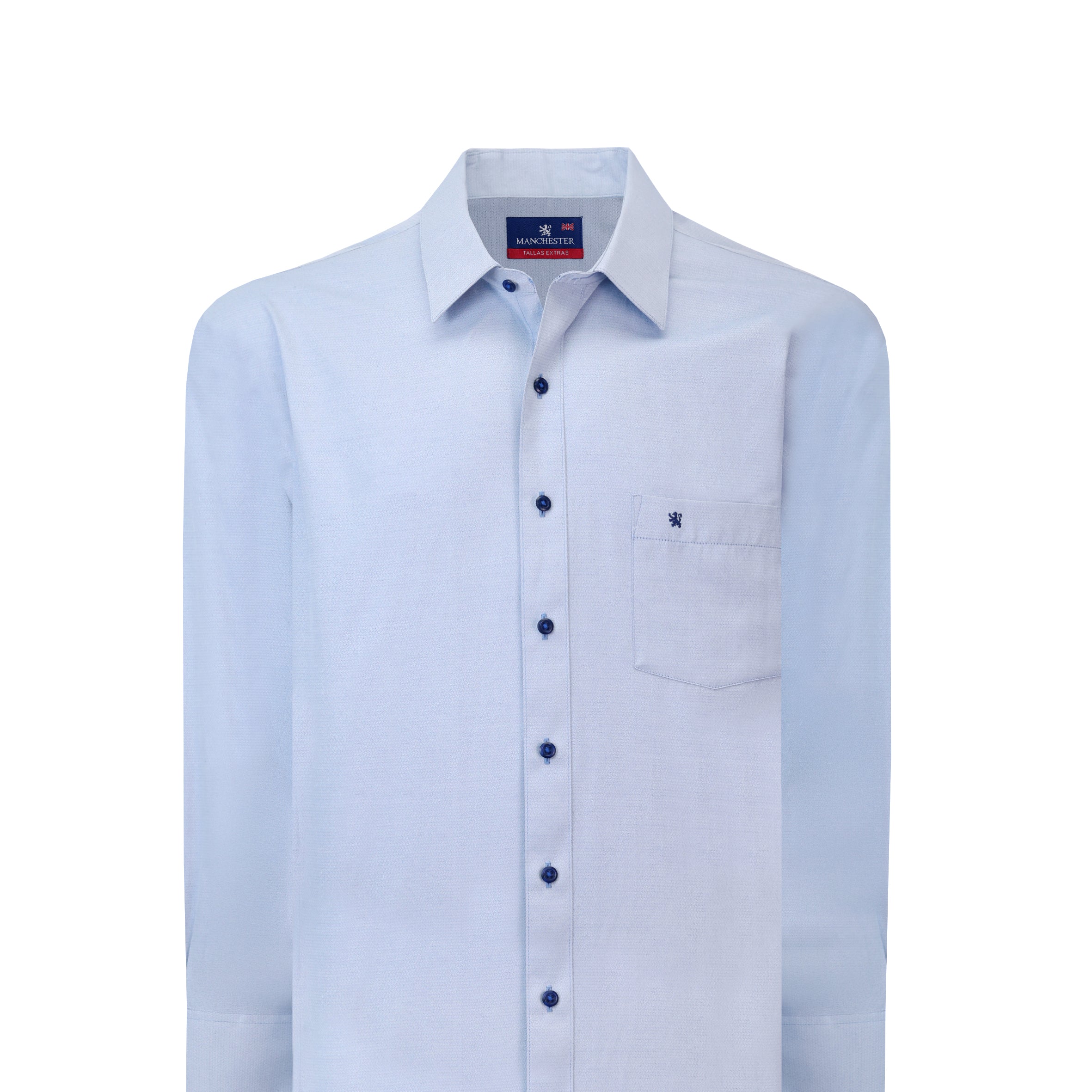 Manchester Camisa de Vestir Big & Tall Algodón-Poliéster