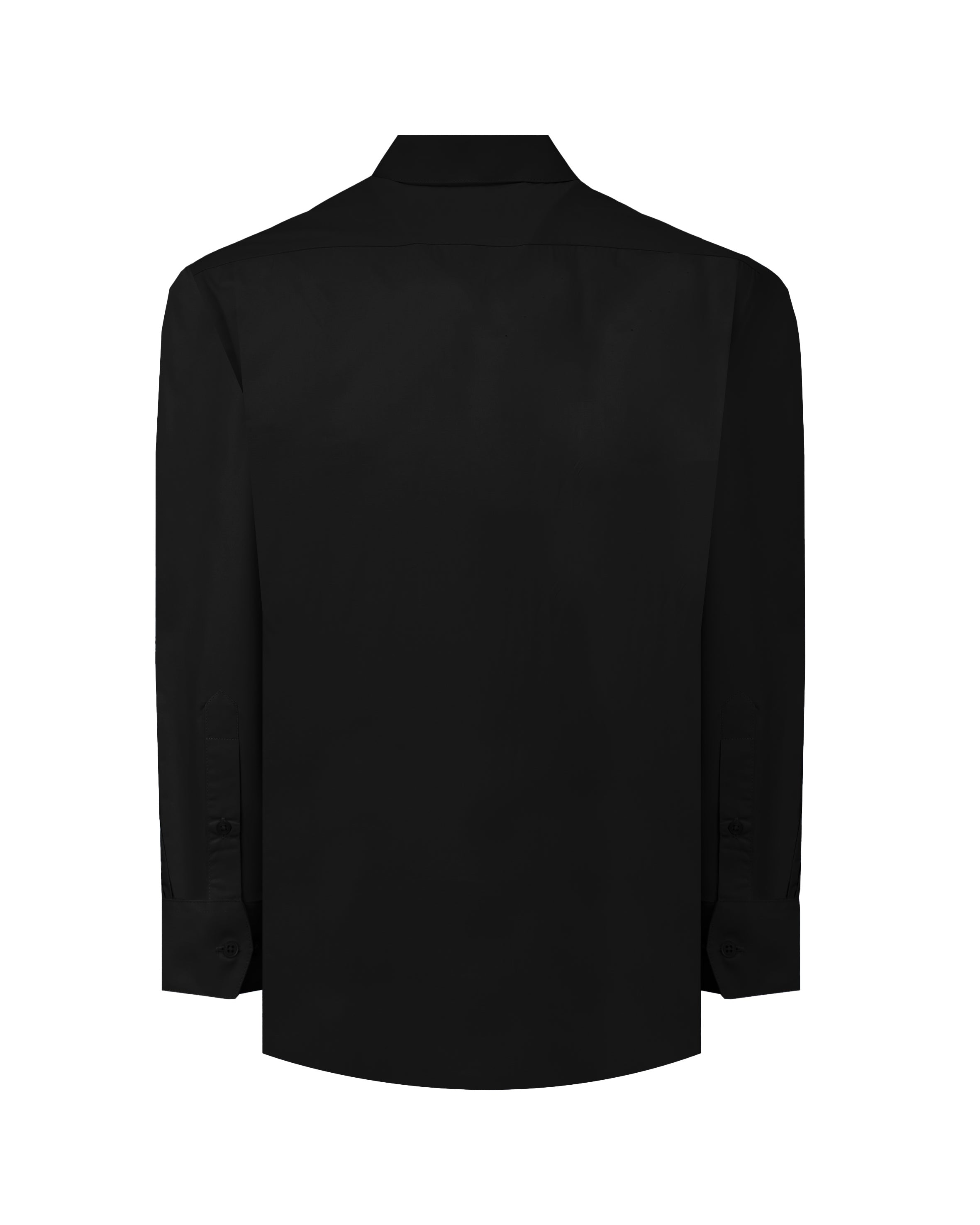 Manchester Camisa de Vestir Mezcla de Algodón y Poliéster - Cuello Ajustable color negro para hombre