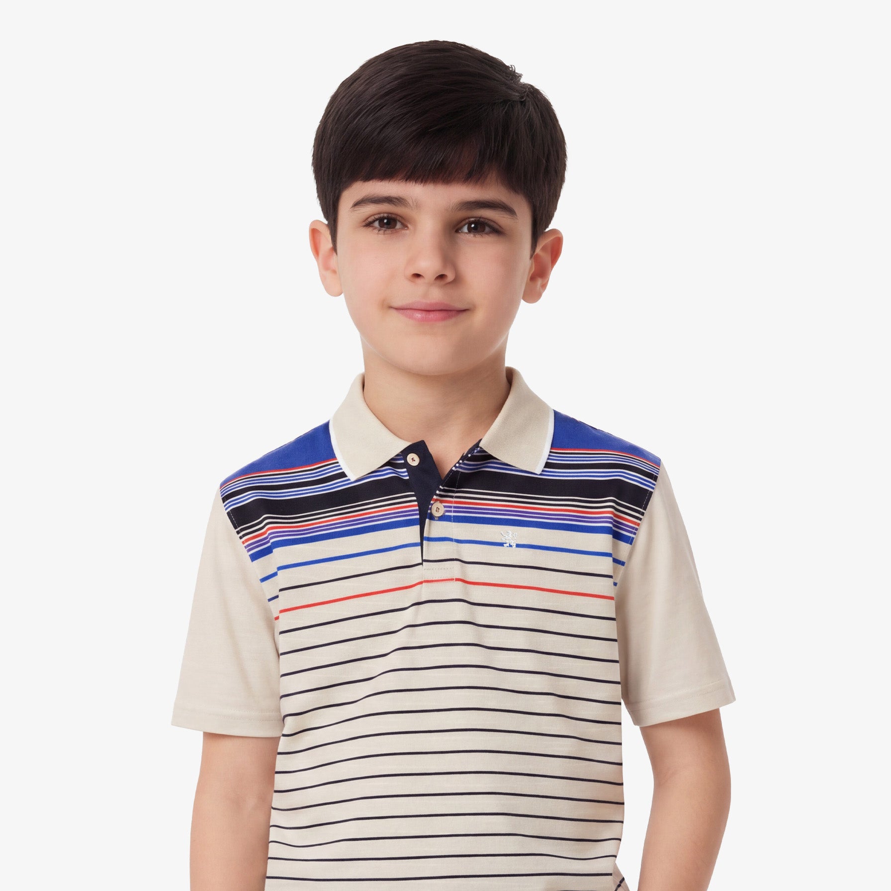 Manchester Junior Polo Patrón Lineal 100% Algodón - Manga Corta