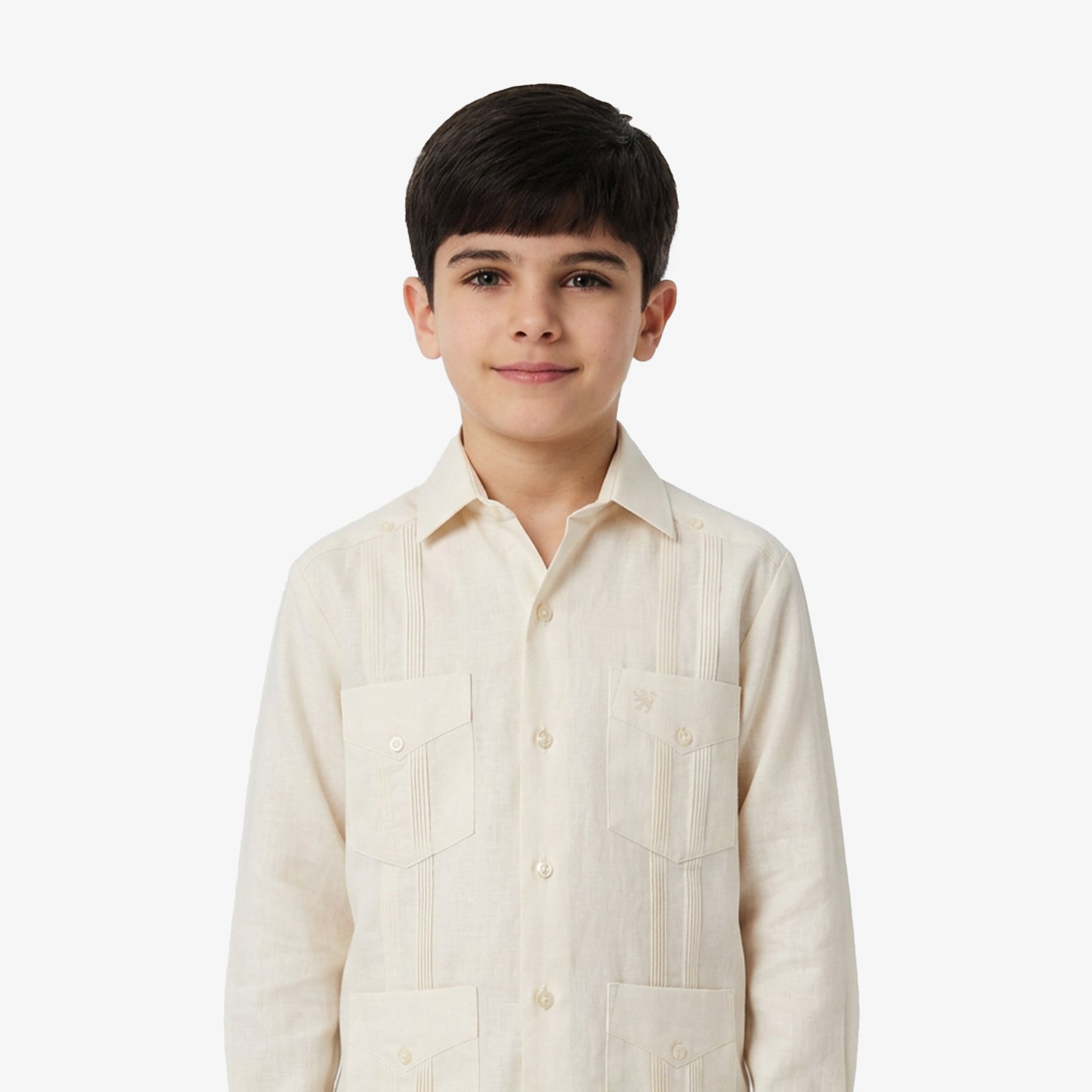 Manchester Junior Guayabera Algodón y Poliéster