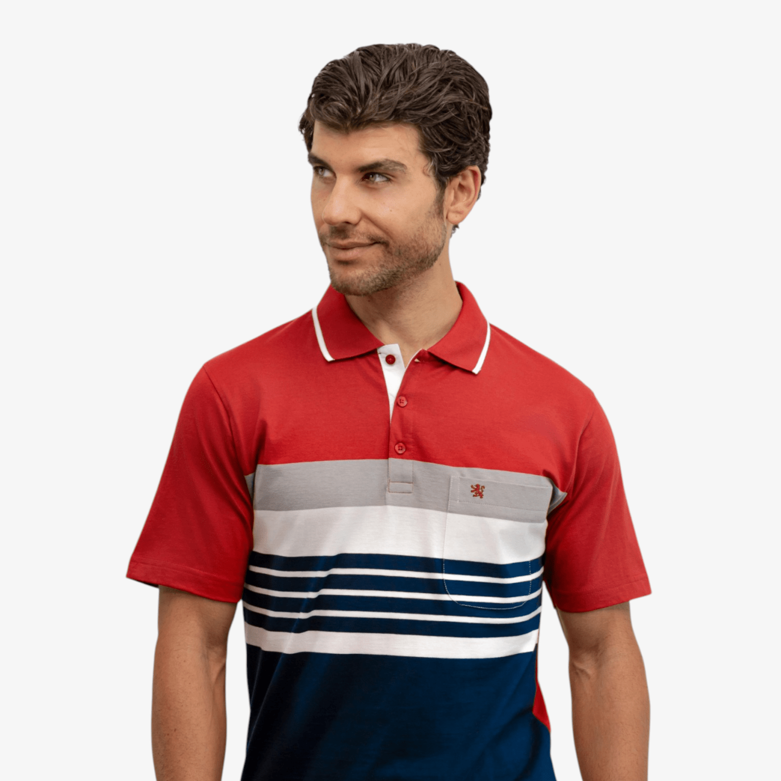 Manchester Playera Polo 100% Algodón Supima Franja Dinámica - Manchester