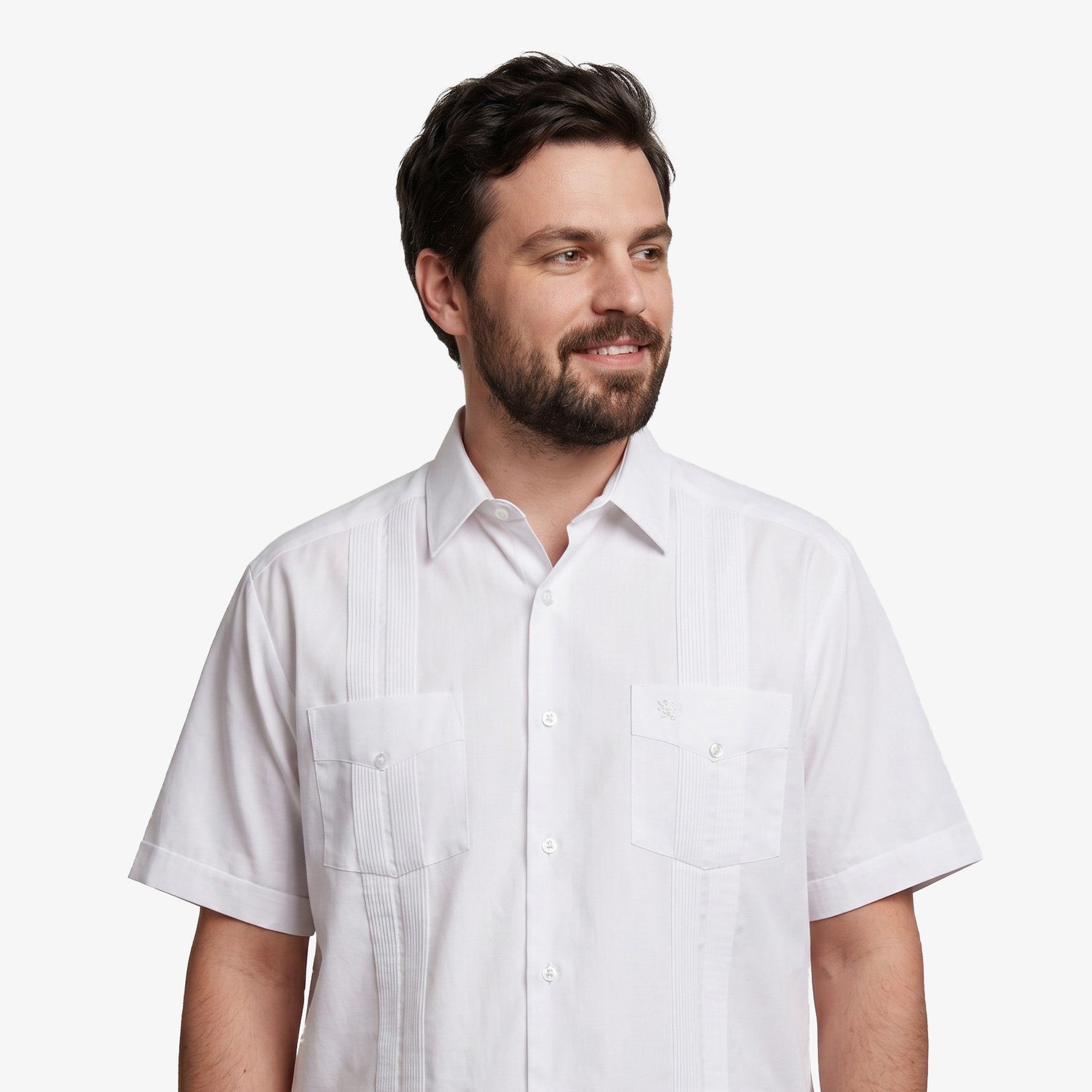 Manchester Guayabera Big and Tall Algodón y Poliéster