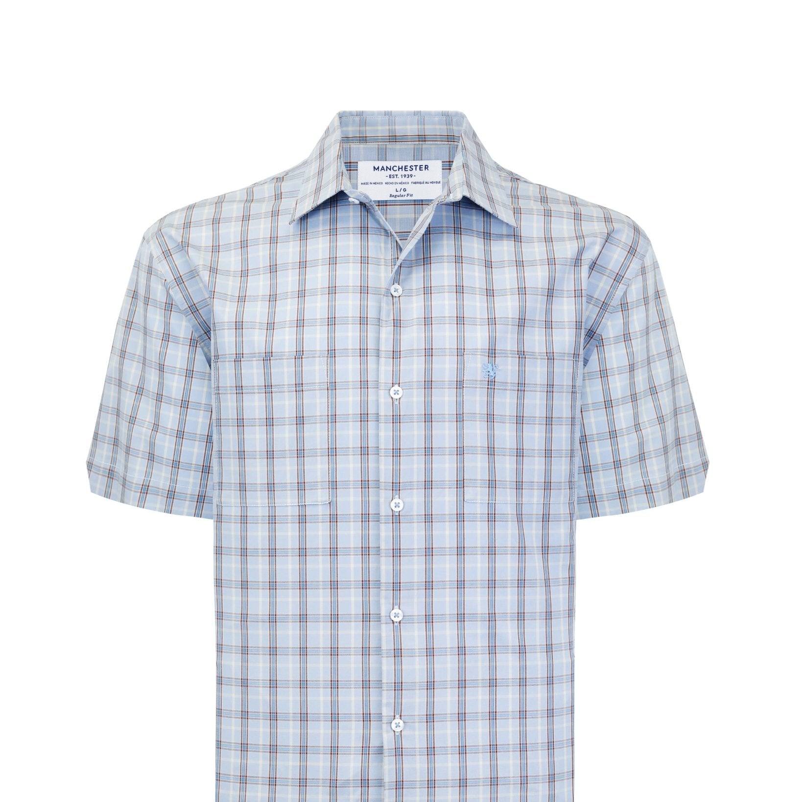 Manchester Camisa Casual Algodón - Poliéster Manga Corta - Manchester