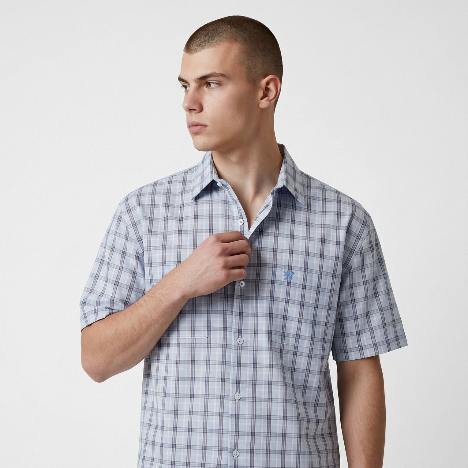 Manchester Camisa Casual Algodón-Poliéster Manga Corta - Manchester