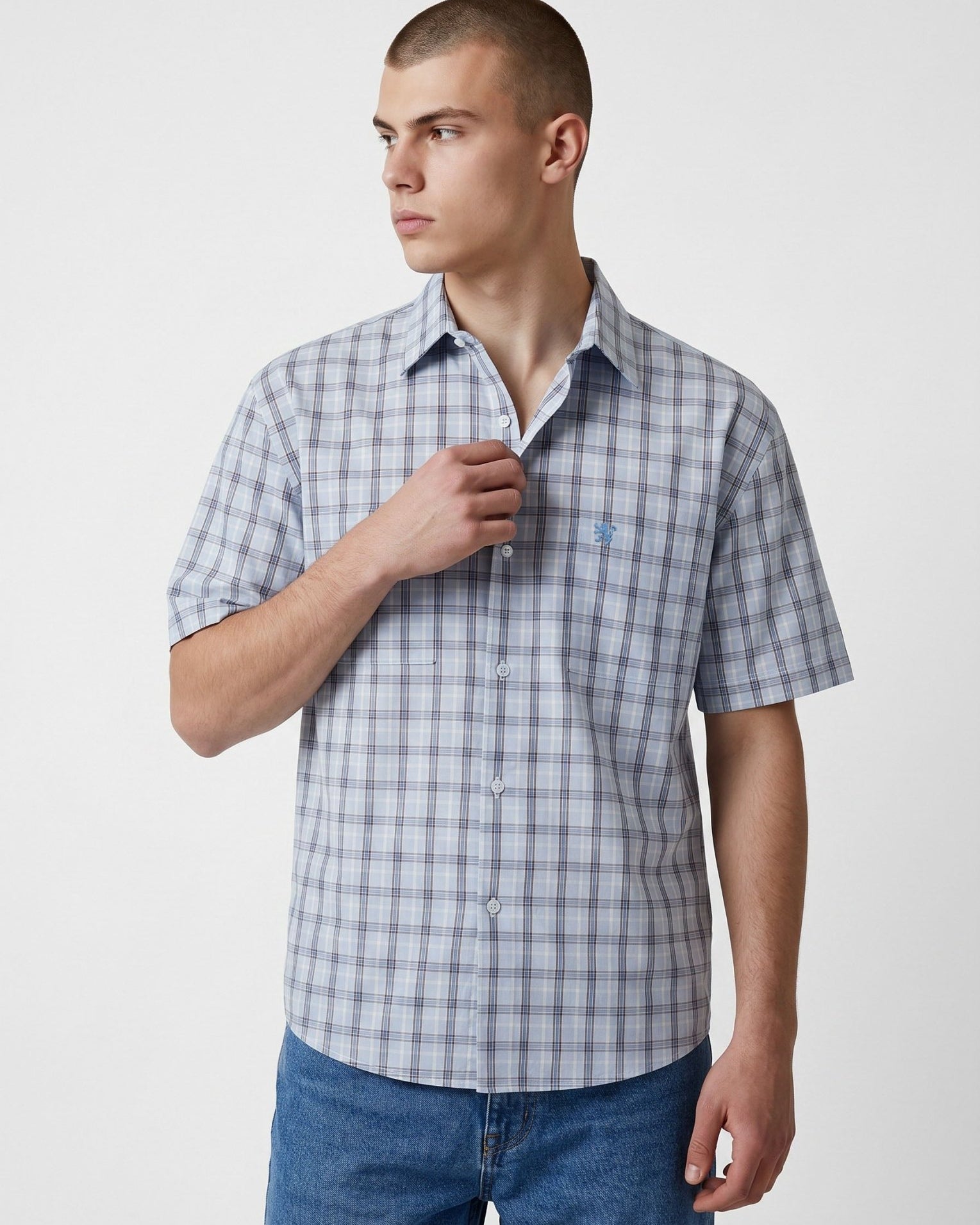 Manchester Camisa Casual Algodón-Poliéster Manga Corta - Manchester