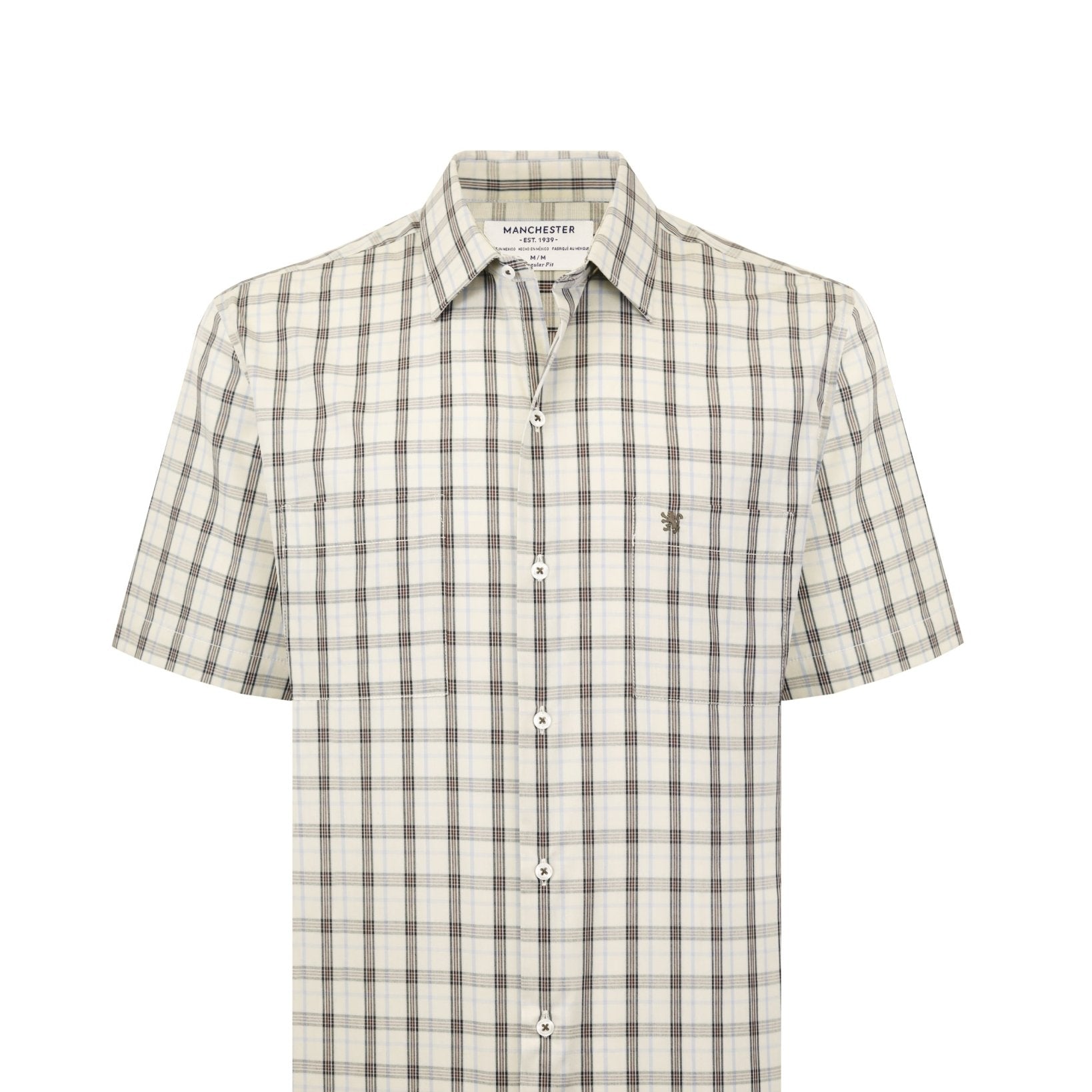 Manchester Camisa Casual Algodón - Poliéster Manga Corta - Manchester