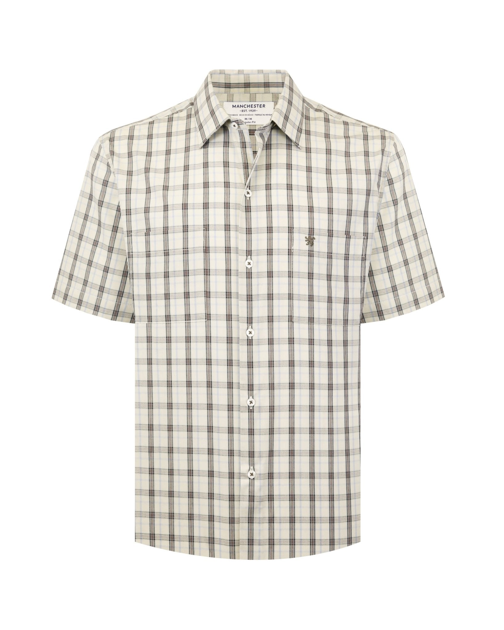 Manchester Camisa Casual Algodón - Poliéster Manga Corta - Manchester