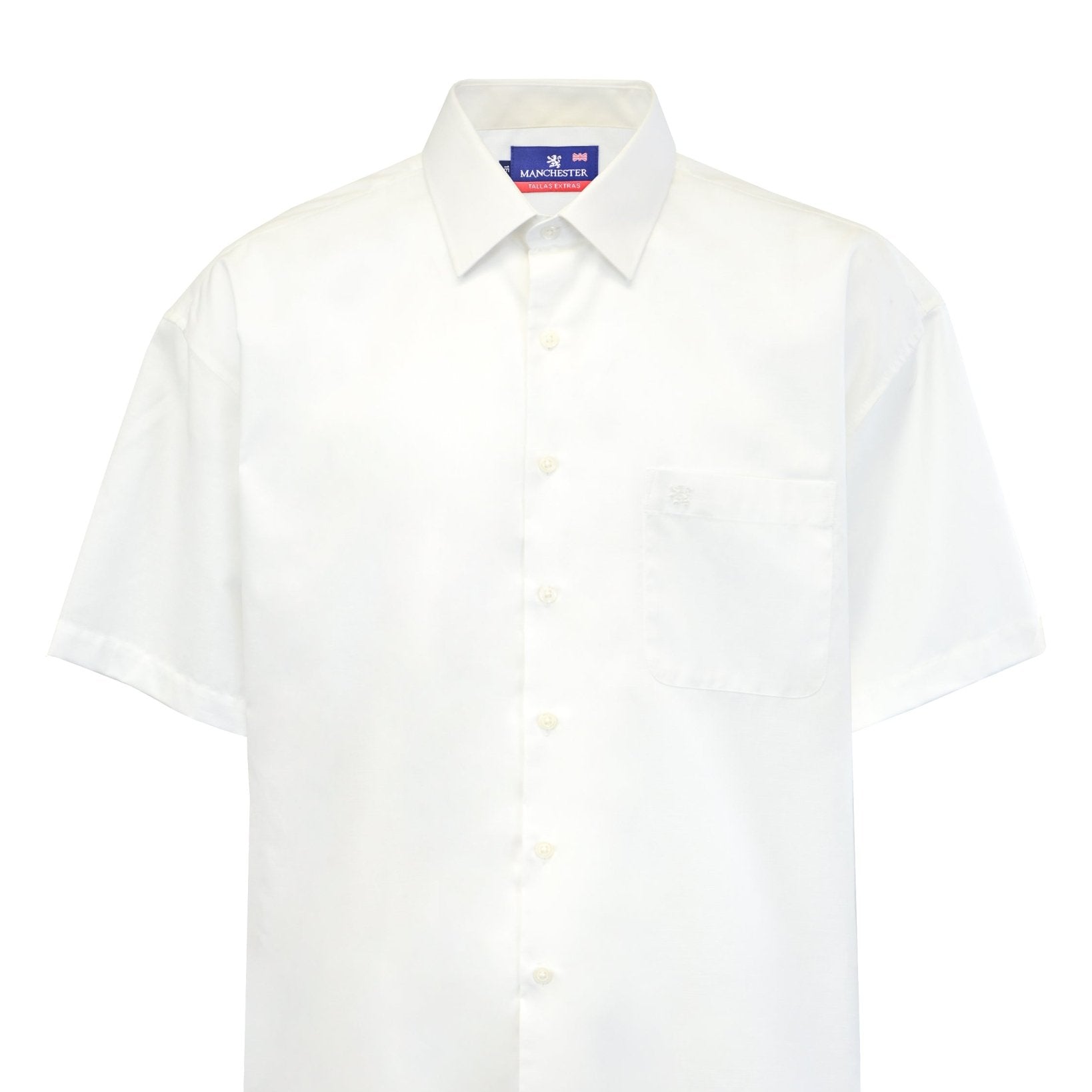Manchester Camisa Casual Big and Tall Algodón y Poliéster Manga Corta - Manchester