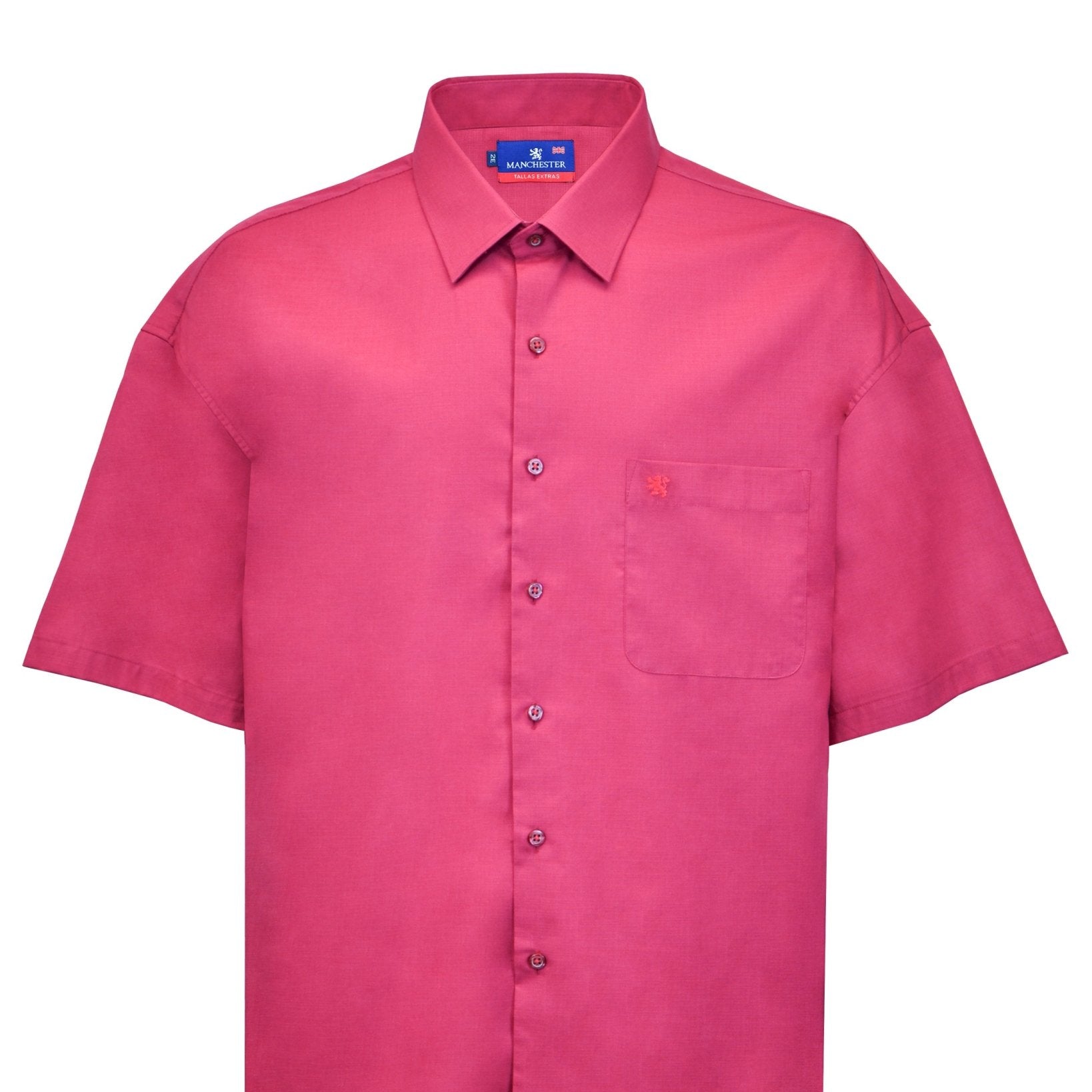 Manchester Camisa Casual Big and Tall Algodón y Poliéster Manga Corta - Manchester