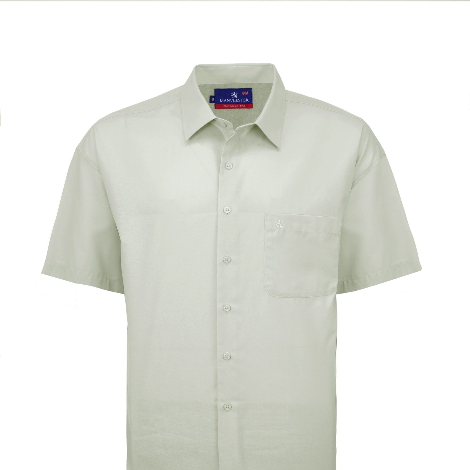 Manchester Camisa Casual Big and Tall Algodón y Poliéster Manga Corta - Manchester