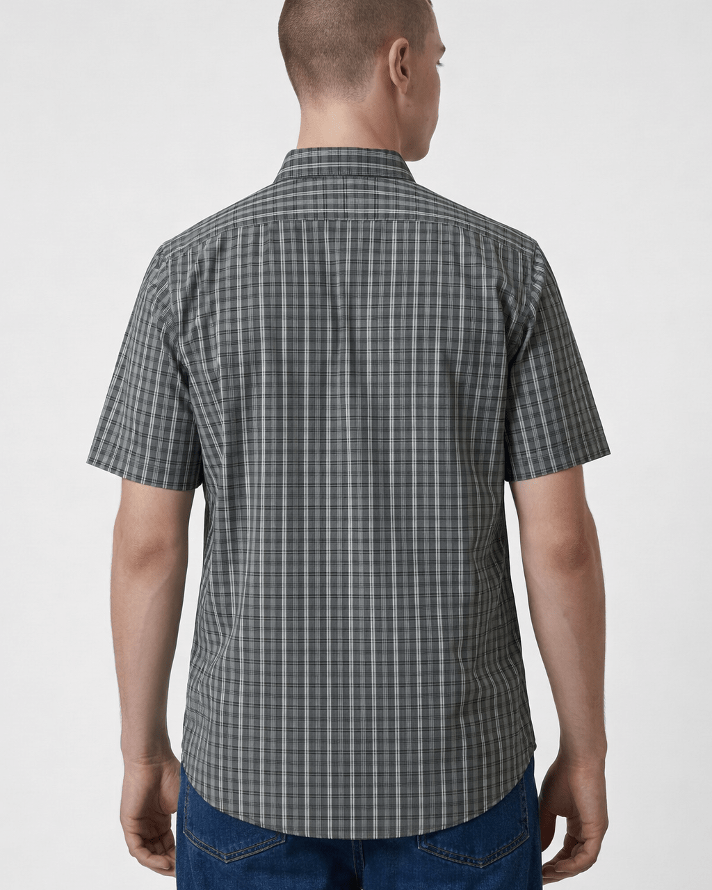 Manchester Camisa Casual Button Down - Manga Corta - Manchester