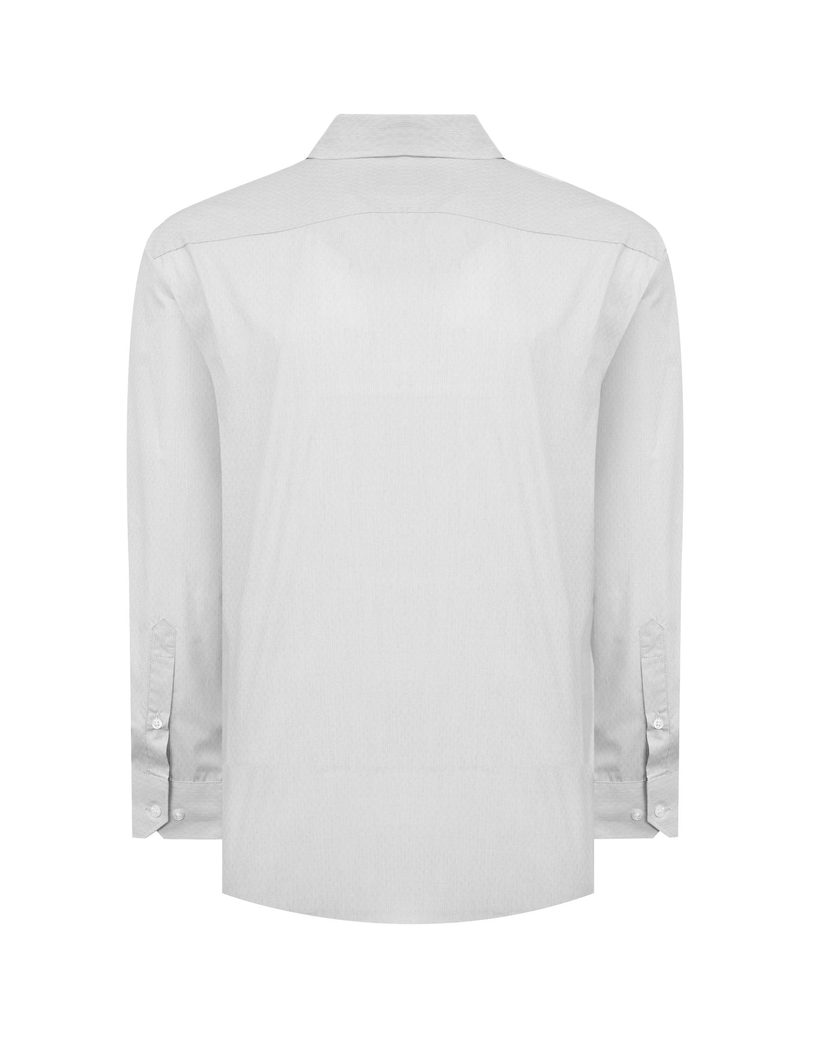 Manchester Camisa Casual Button Down Micro Rayas y Bolsillo Frontal - Manchester