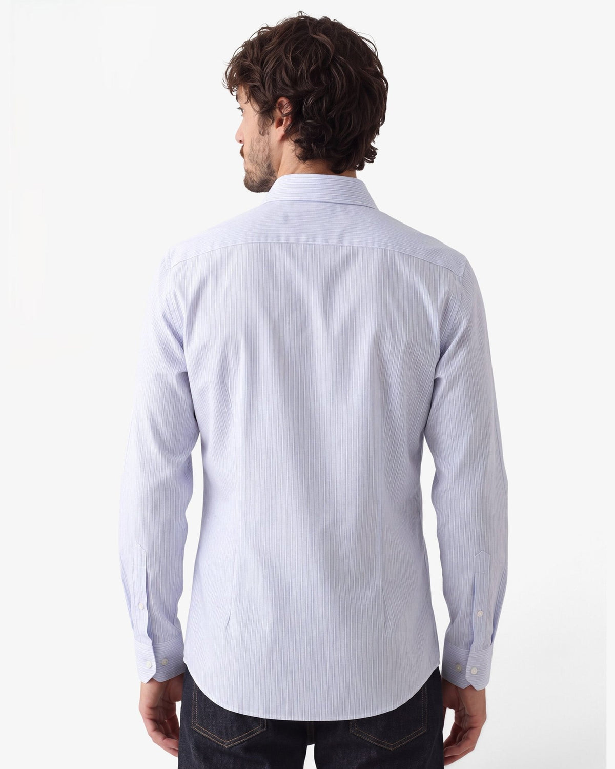 Manchester Camisa Casual Button Down Rayas Manga Larga - Manchester