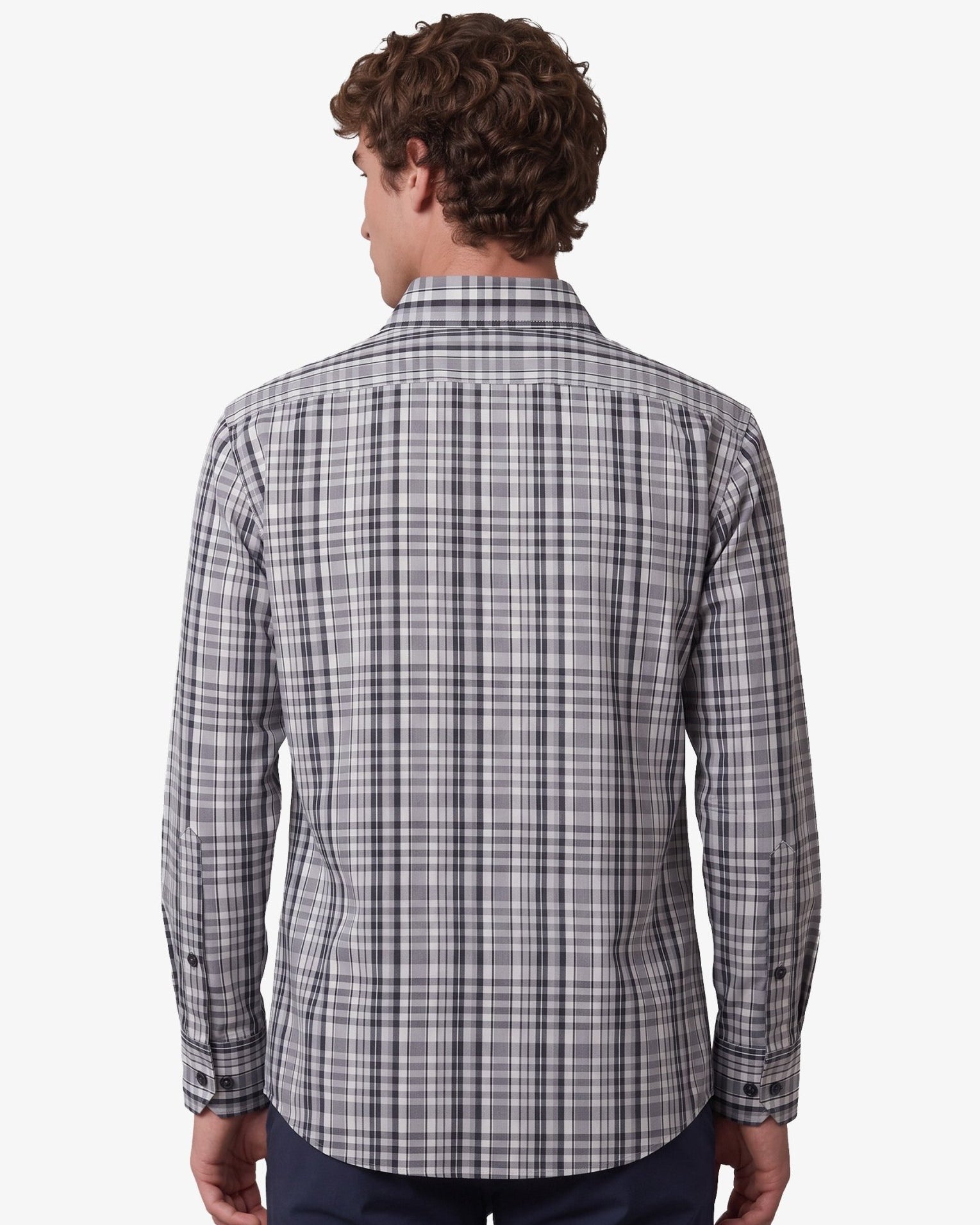 Manchester Camisa Casual Cuadrado Algodón-Poliéster Manga Larga - Manchester