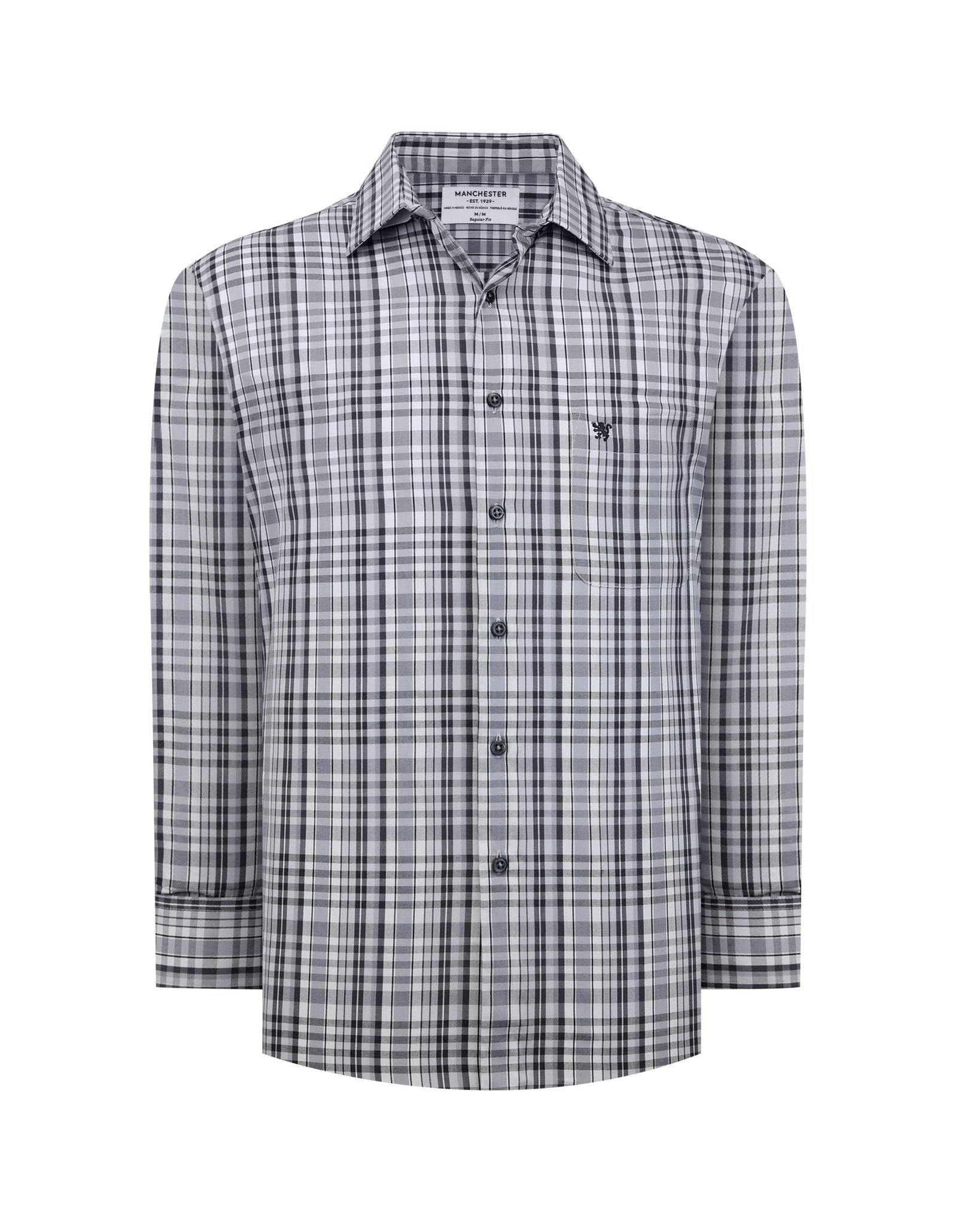 Manchester Camisa Casual Cuadrado Algodón - Poliéster Manga Larga - Manchester