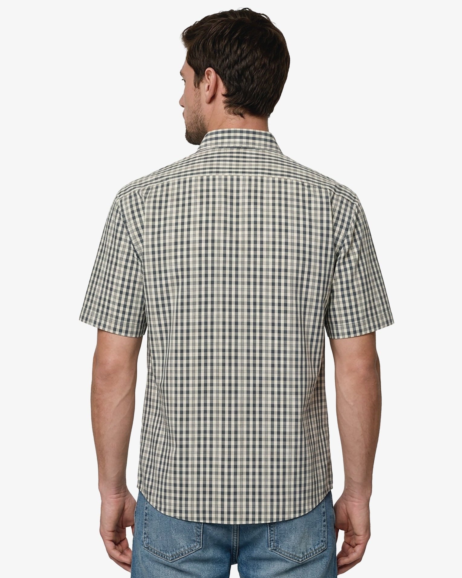 Manchester Camisa Casual Cuadros Algodón-Poliéster Manga Corta - Manchester
