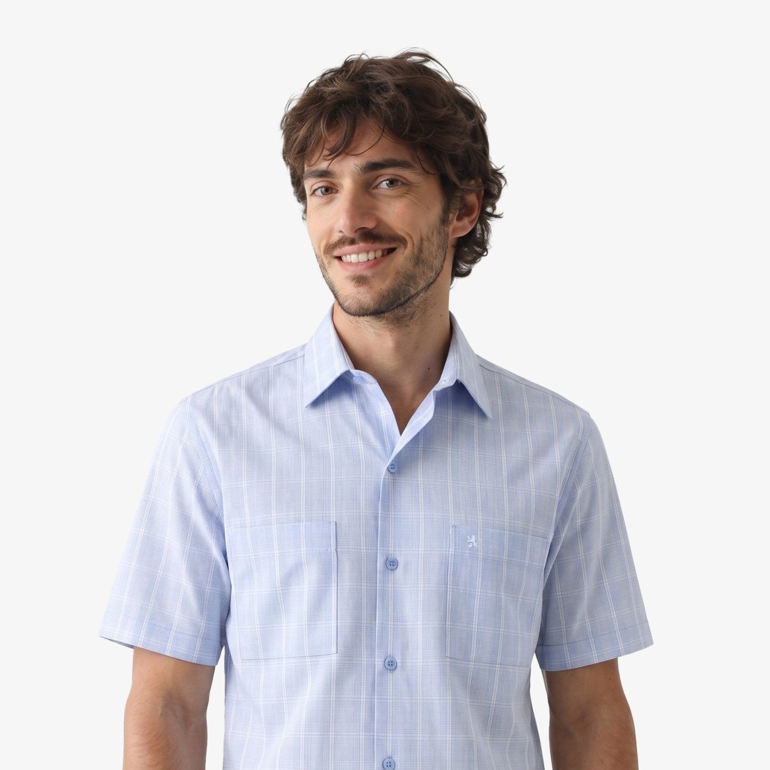 Manchester Camisa Casual Cuadros Dos Bolsillos - Manchester