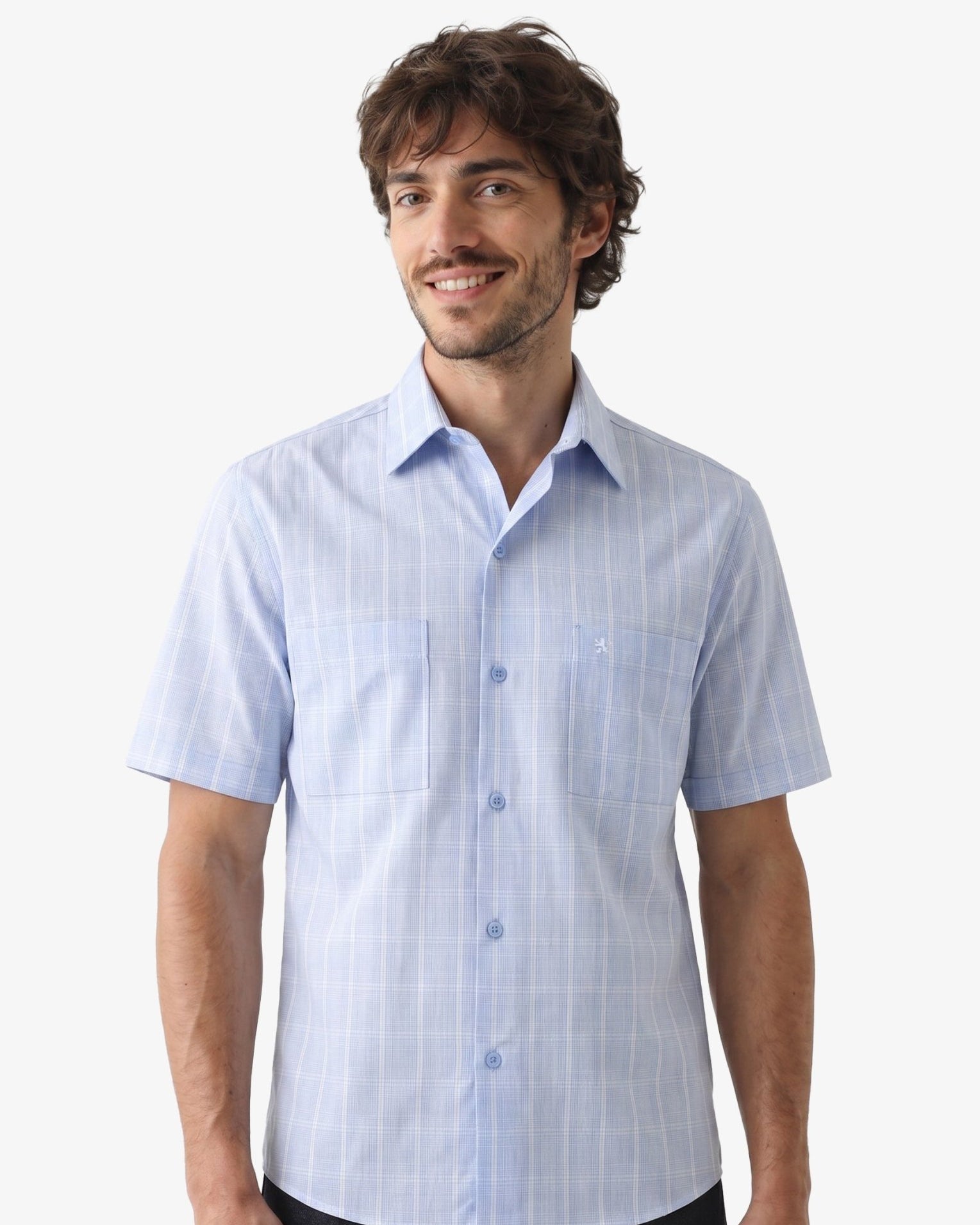 Manchester Camisa Casual Cuadros Dos Bolsillos - Manchester