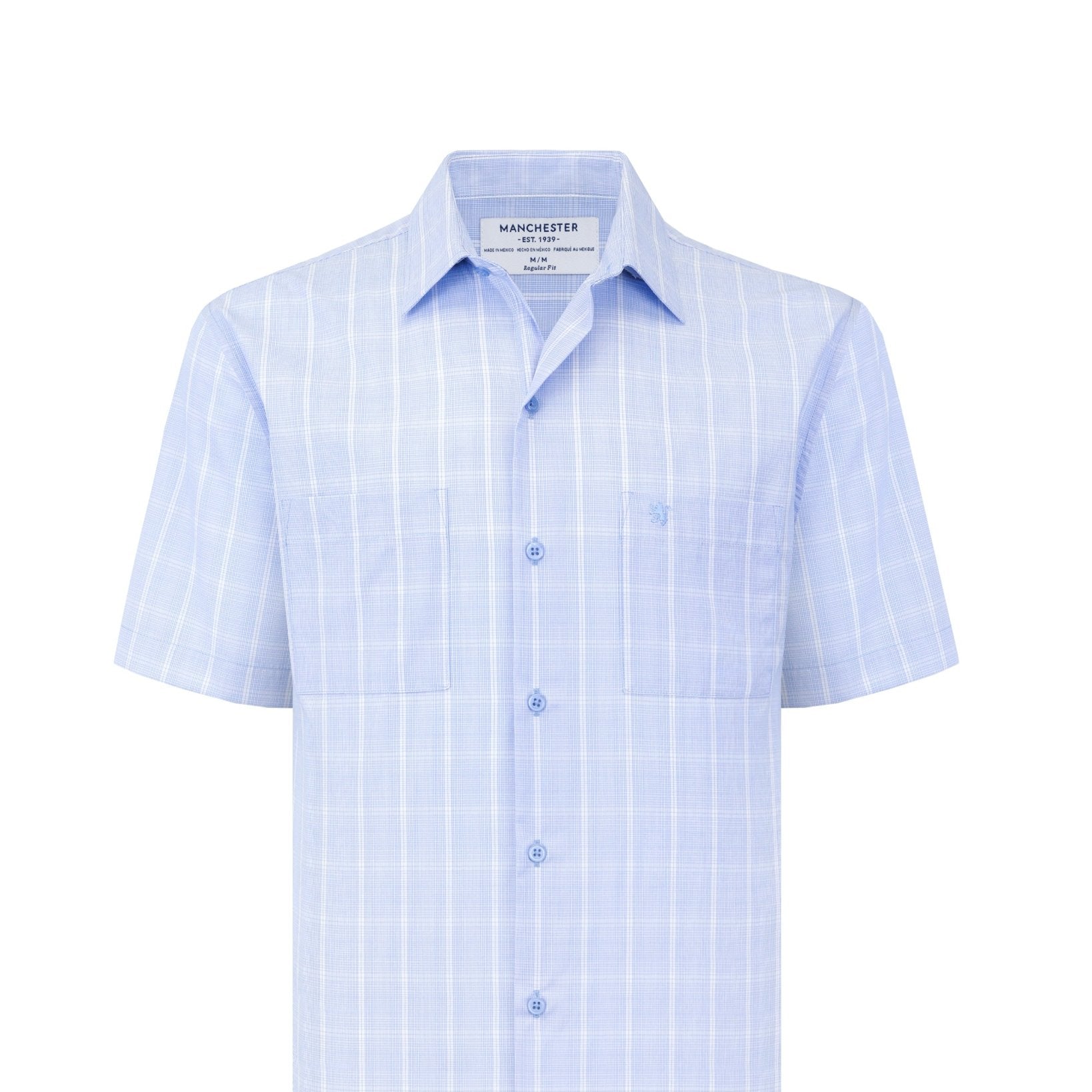 Manchester Camisa Casual Cuadros Dos Bolsillos - Manchester