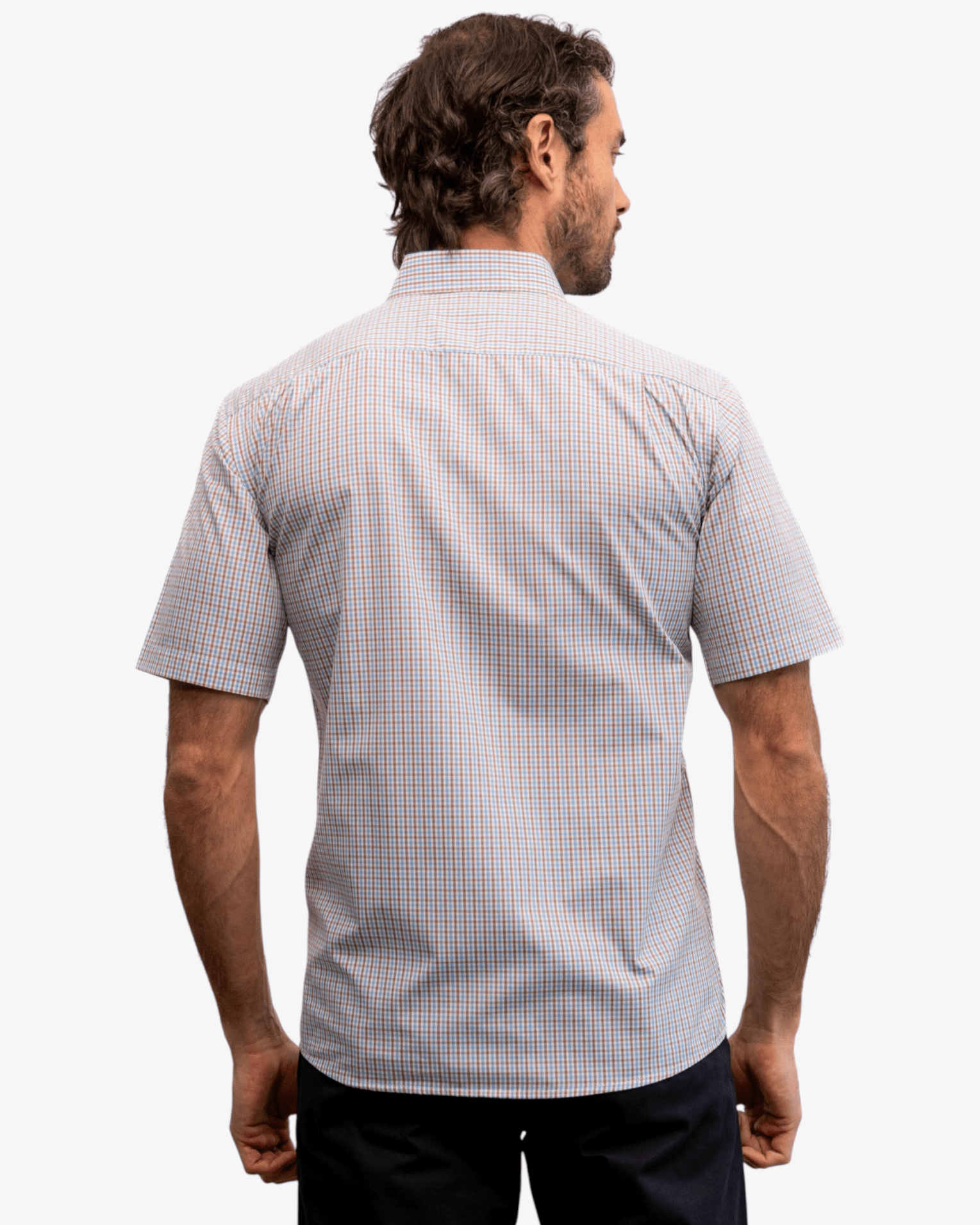 Manchester Camisa Casual Cuadros Tattersall Un Bolsillo Estilo - Manchester