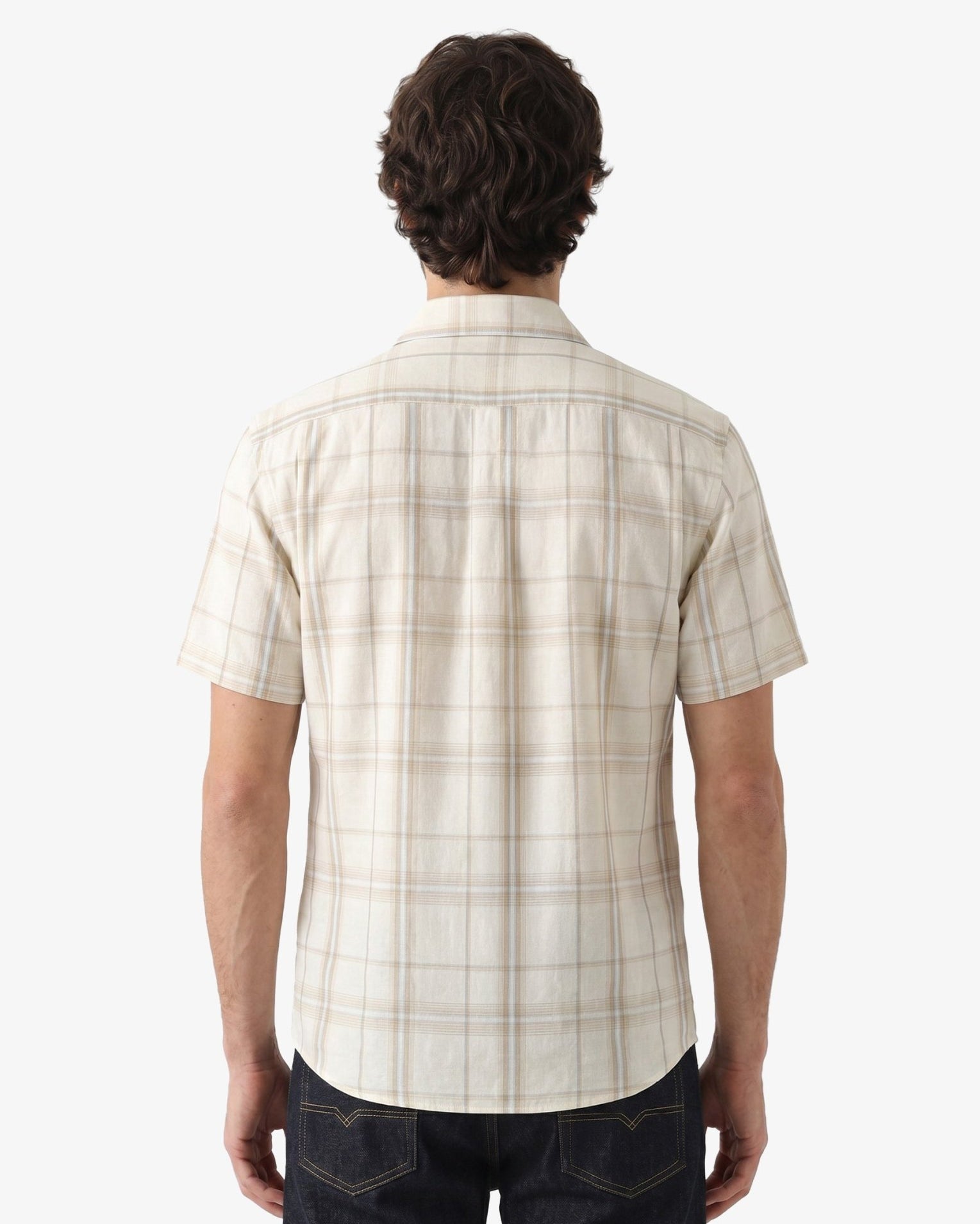 Manchester Camisa Casual Cuadros Windowpane Dos Bolsillos - Manchester