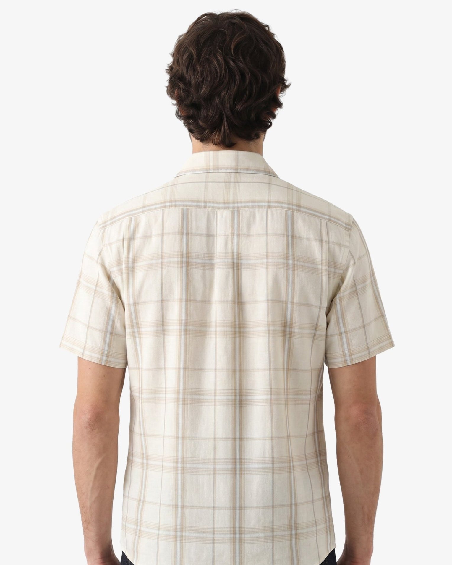 Manchester Camisa Casual Cuadros Windowpane Dos Bolsillos - Manchester