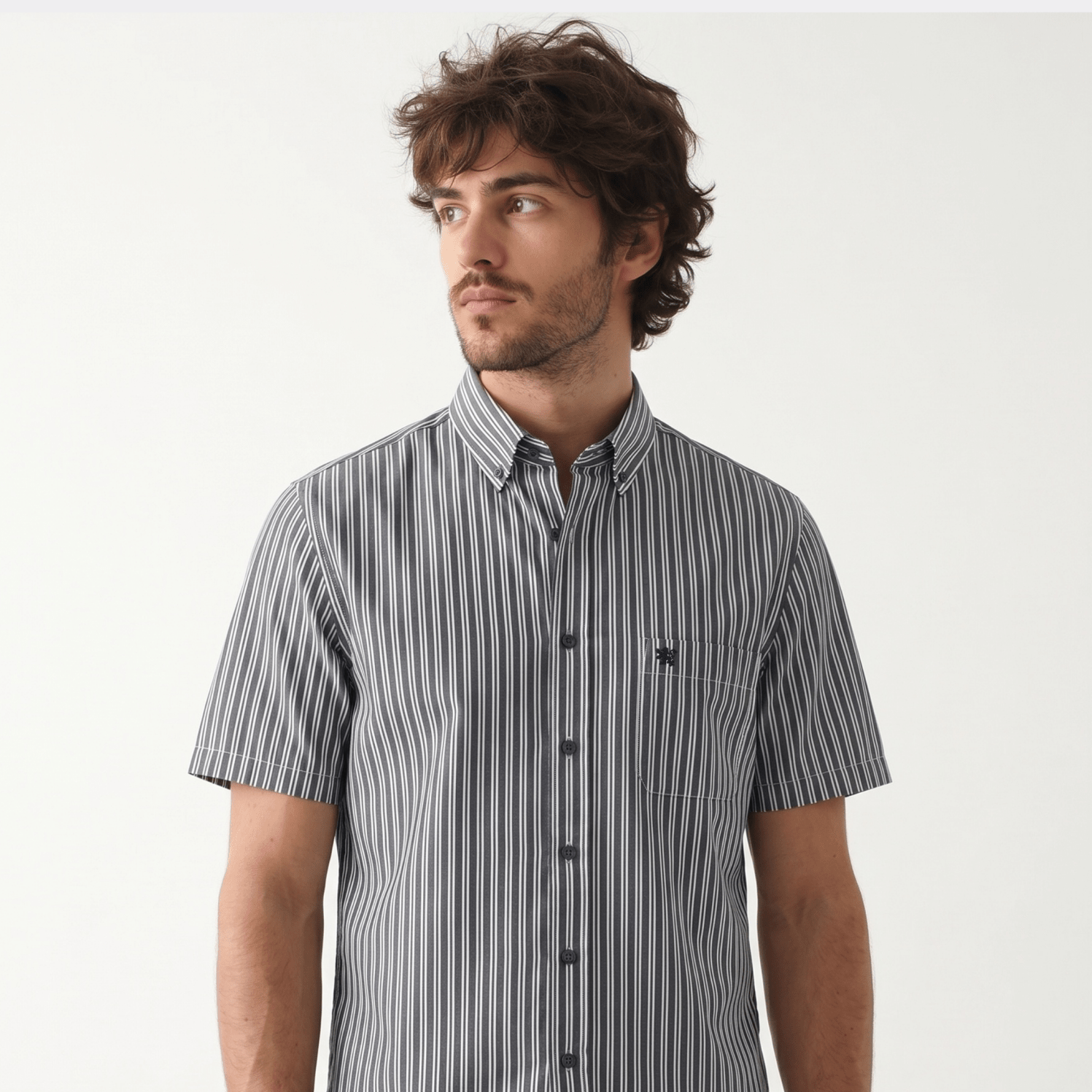 Manchester Camisa Casual Cuello Abotonado - Manga Corta - Manchester