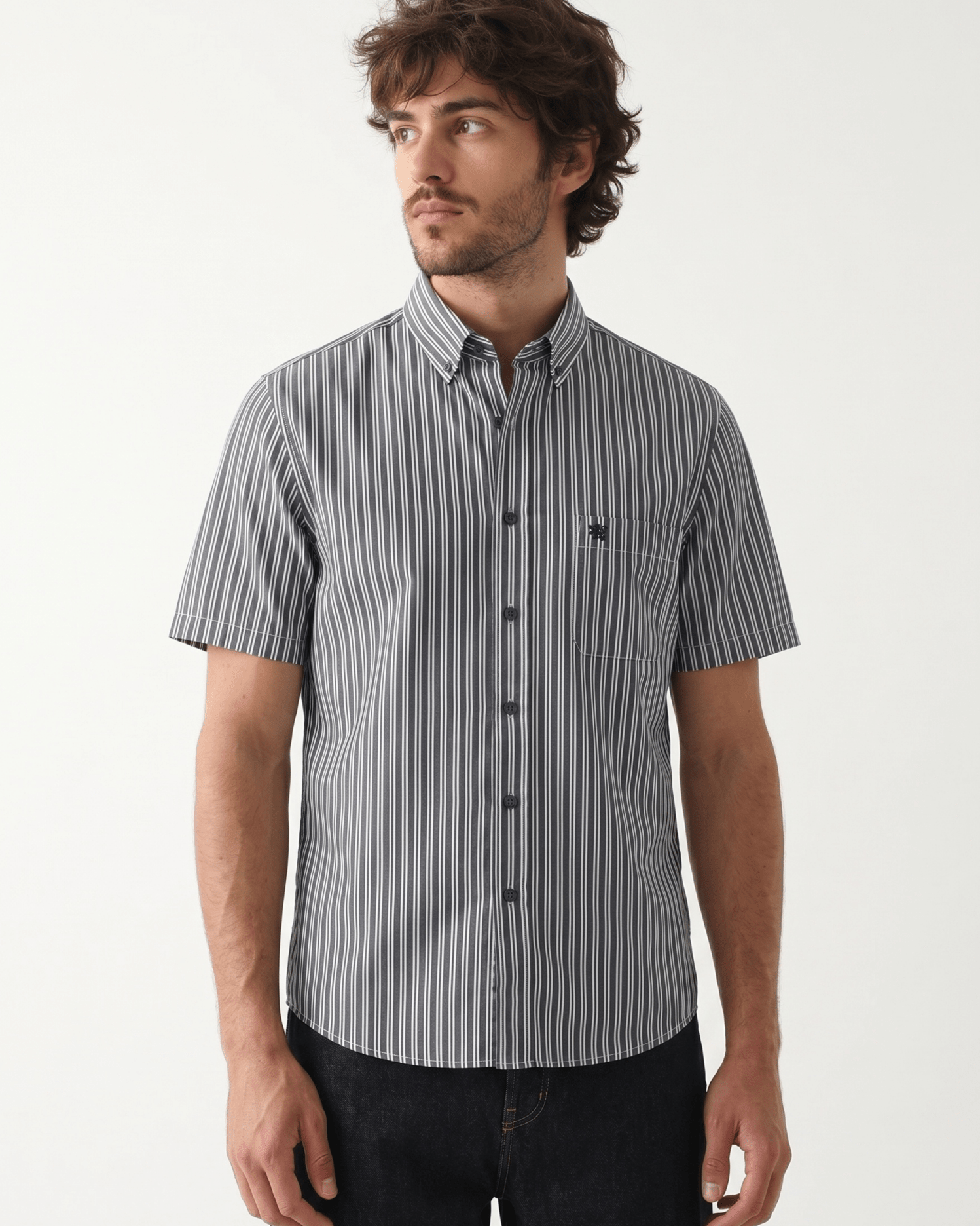 Manchester Camisa Casual Cuello Abotonado - Manga Corta - Manchester