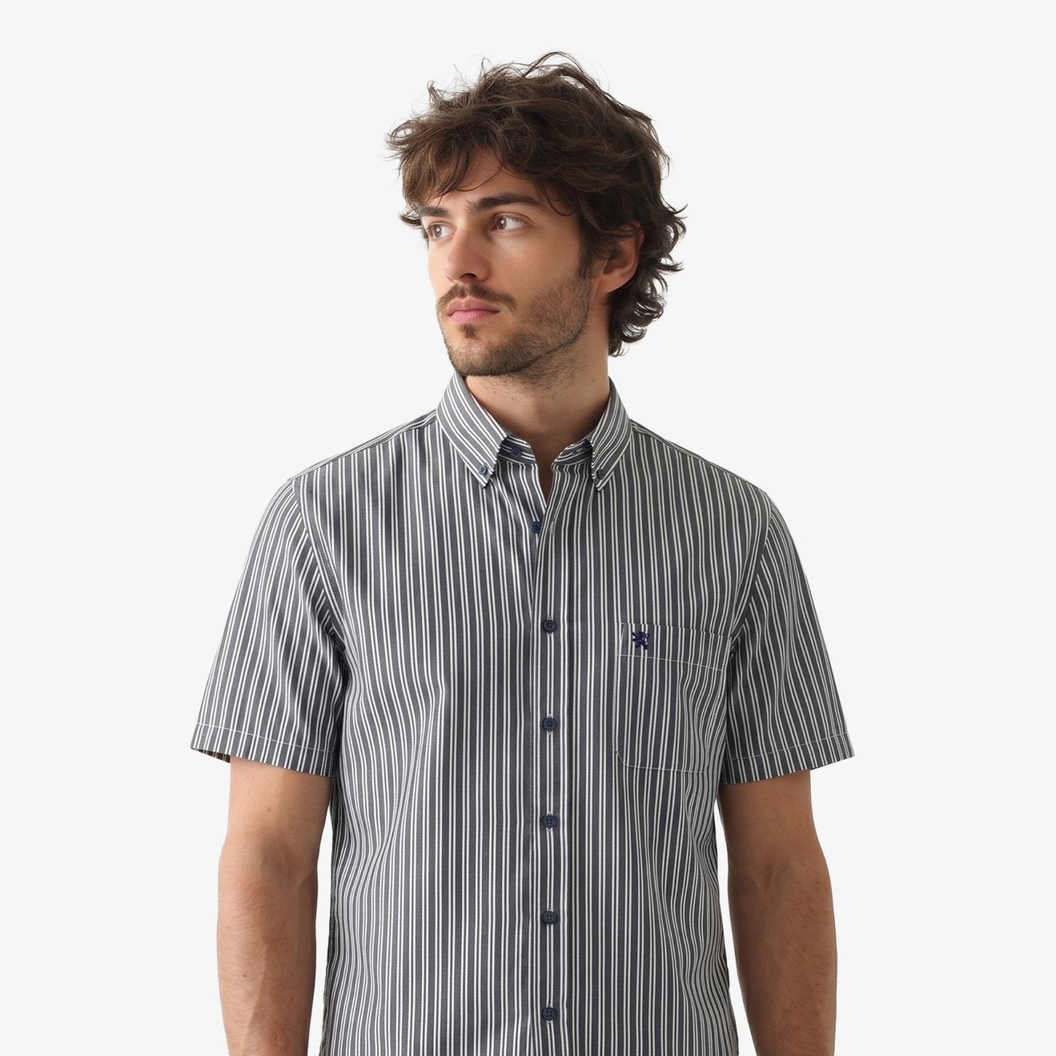 Manchester Camisa Casual Cuello Abotonado - Manga Corta - Manchester