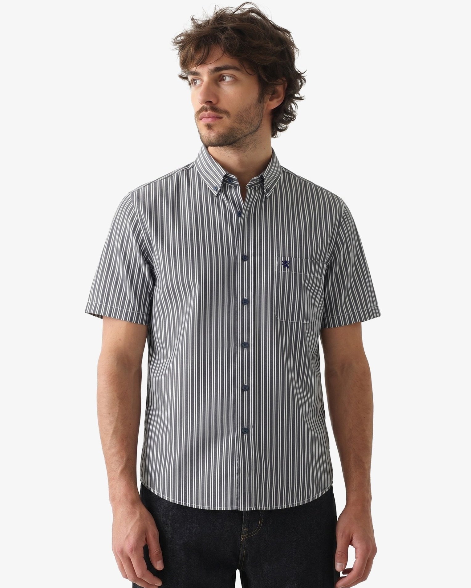 Manchester Camisa Casual Cuello Abotonado - Manga Corta - Manchester