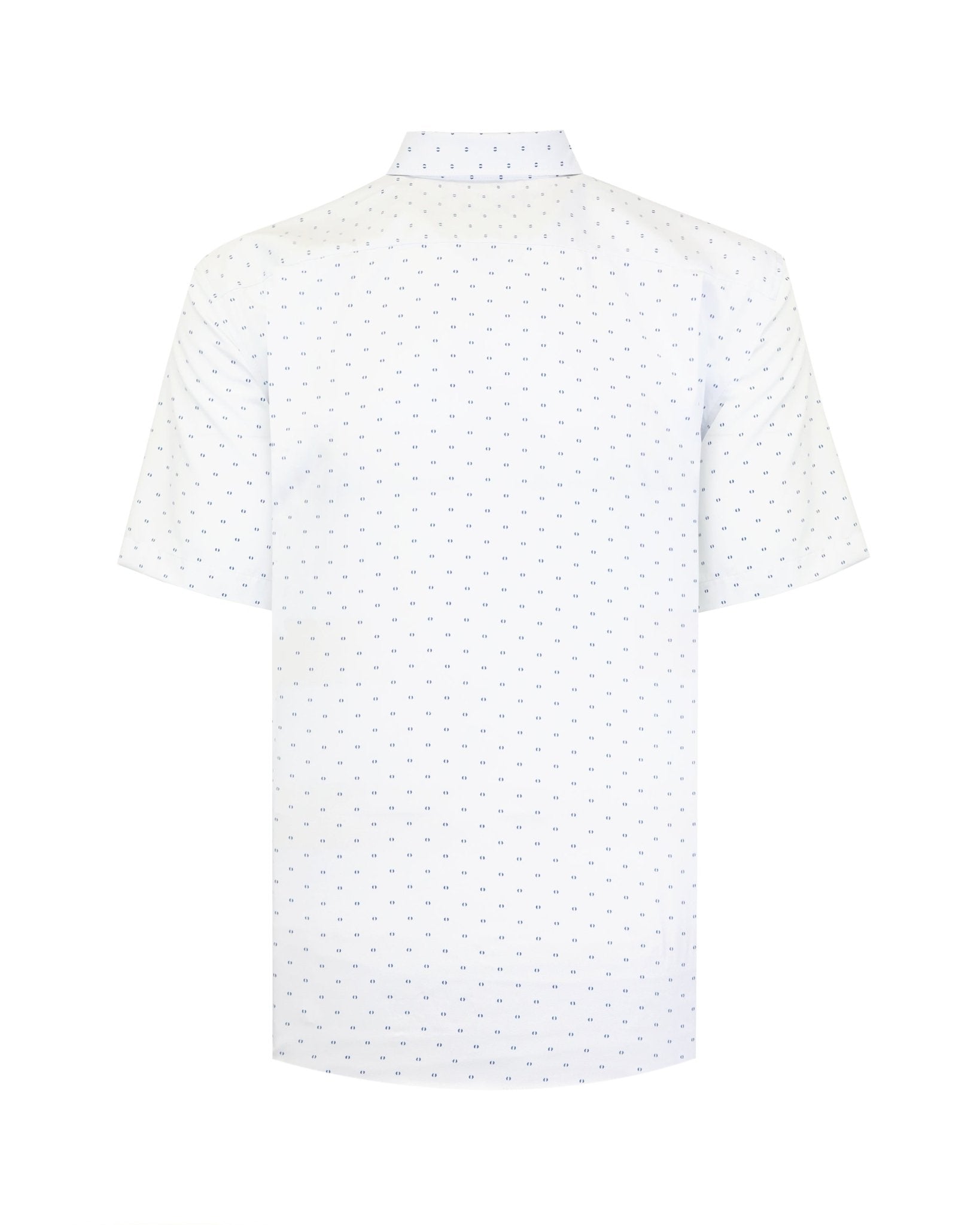 Manchester Camisa Casual de Algodón y Poliéster con Estampado de Lunares - Manchester