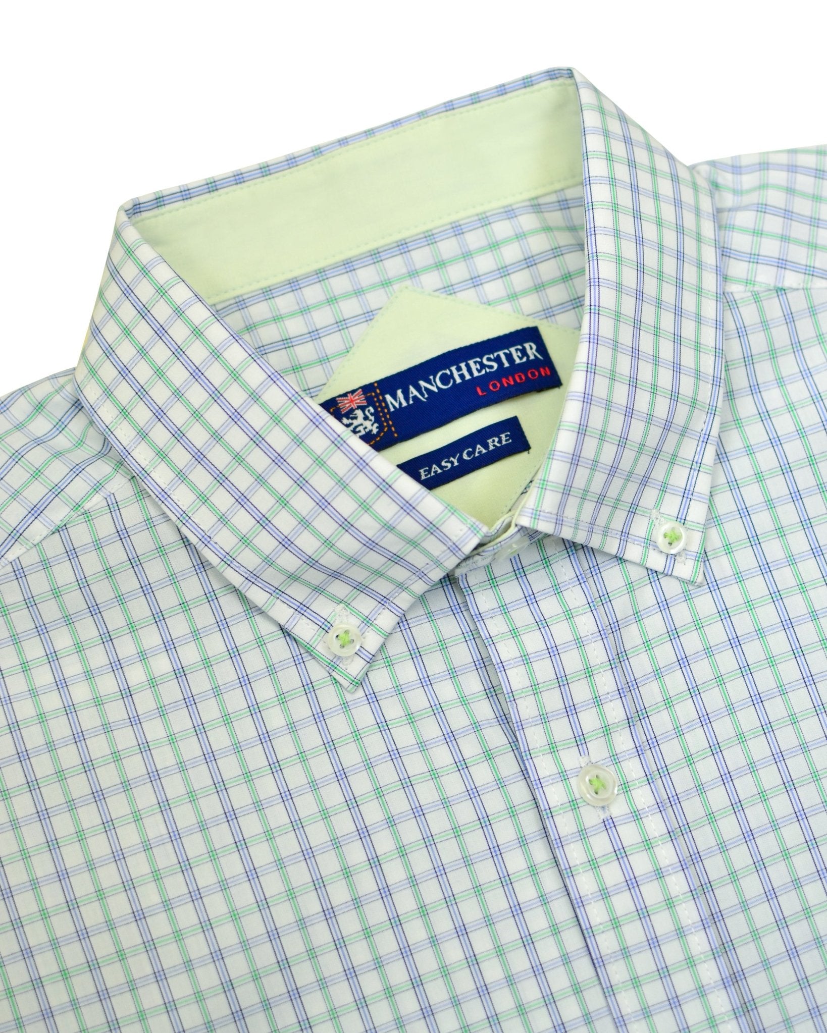 Manchester Camisa Casual de Lineas Cuello Button Down - Manga Larga - Manchester