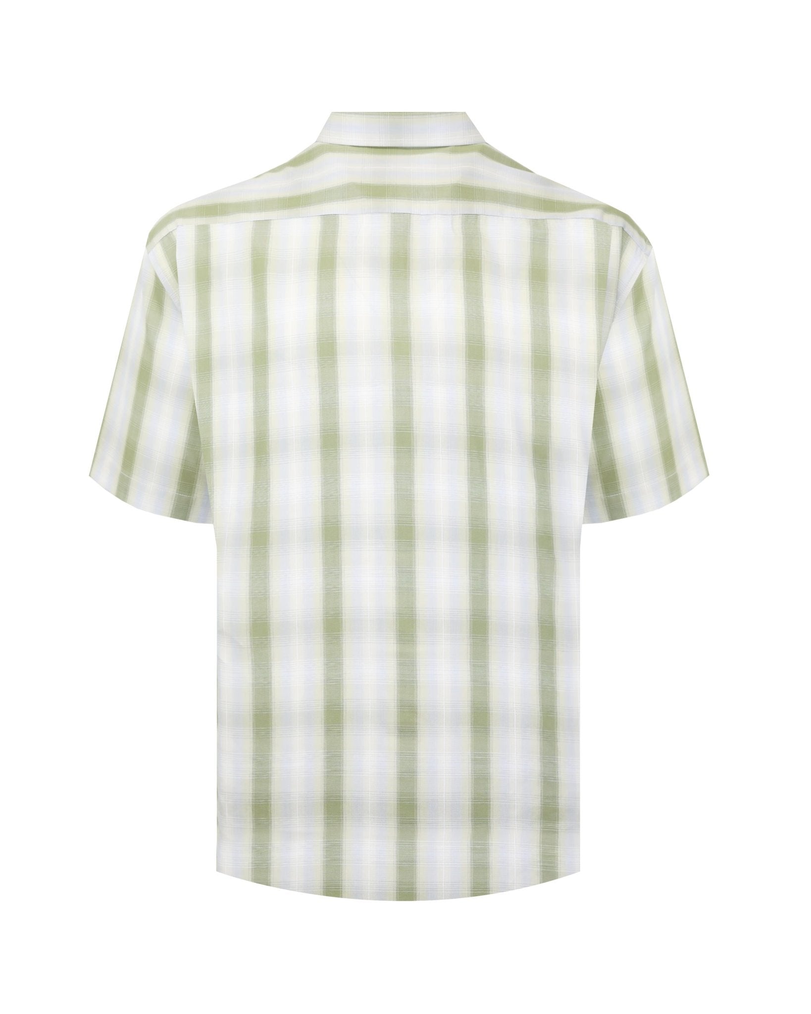 Manchester Camisa Casual Doble Bolsillo de Cuadros Difuminados - Manchester