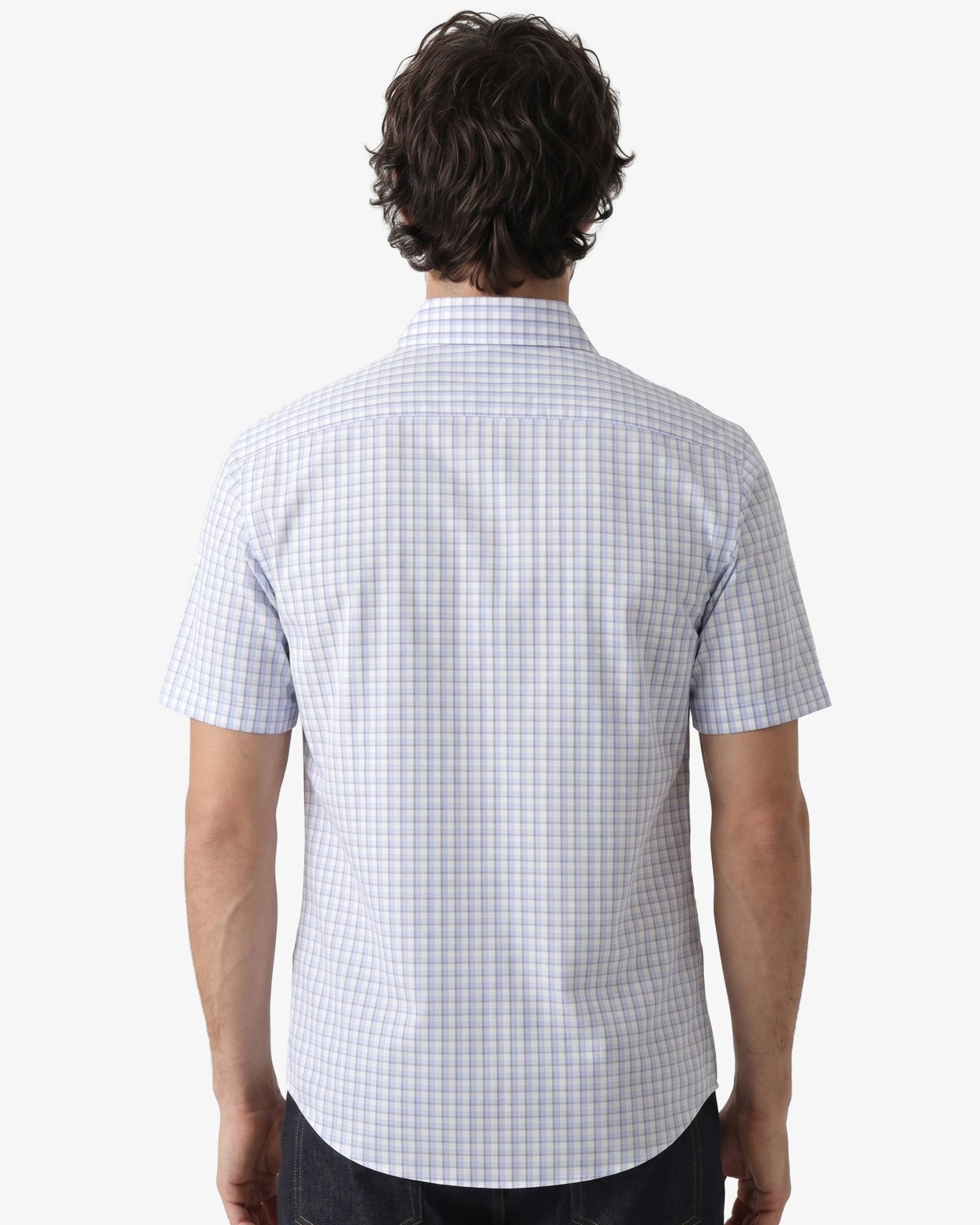 Manchester Camisa Casual Elite 100% Algodón Wrinkle Free Manga Corta - Manchester
