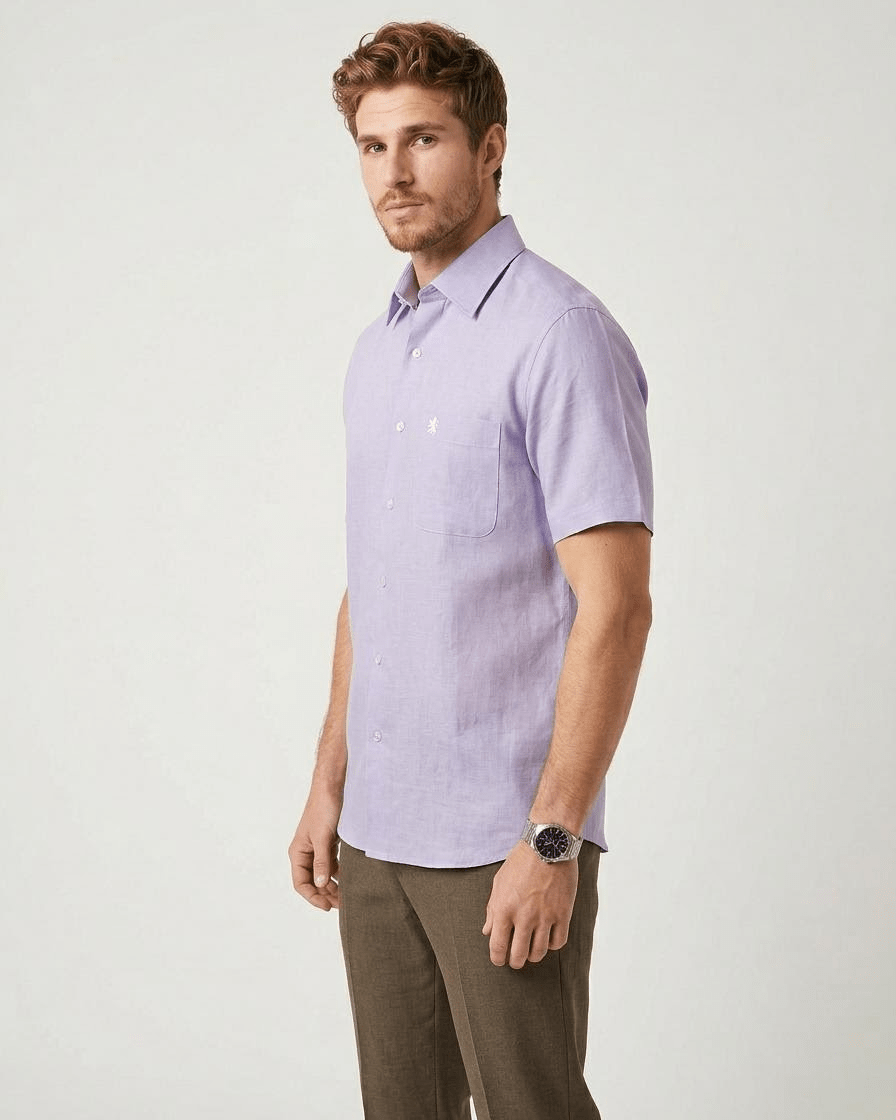 Manchester Camisa Casual Elite 100% Lino - Manchester