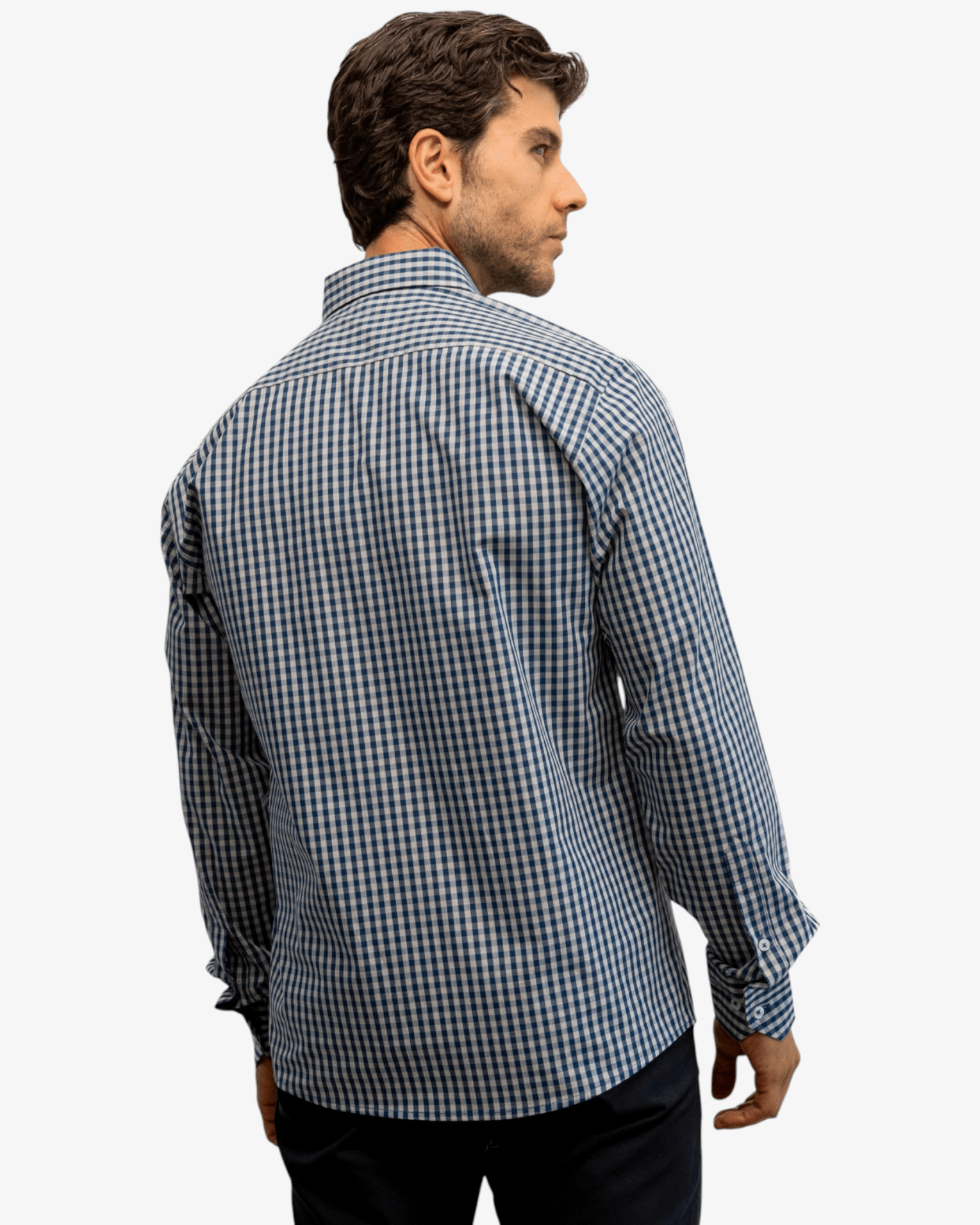 Manchester Camisa Casual Elite Manga Larga con Diseño de Cuadros - Manchester