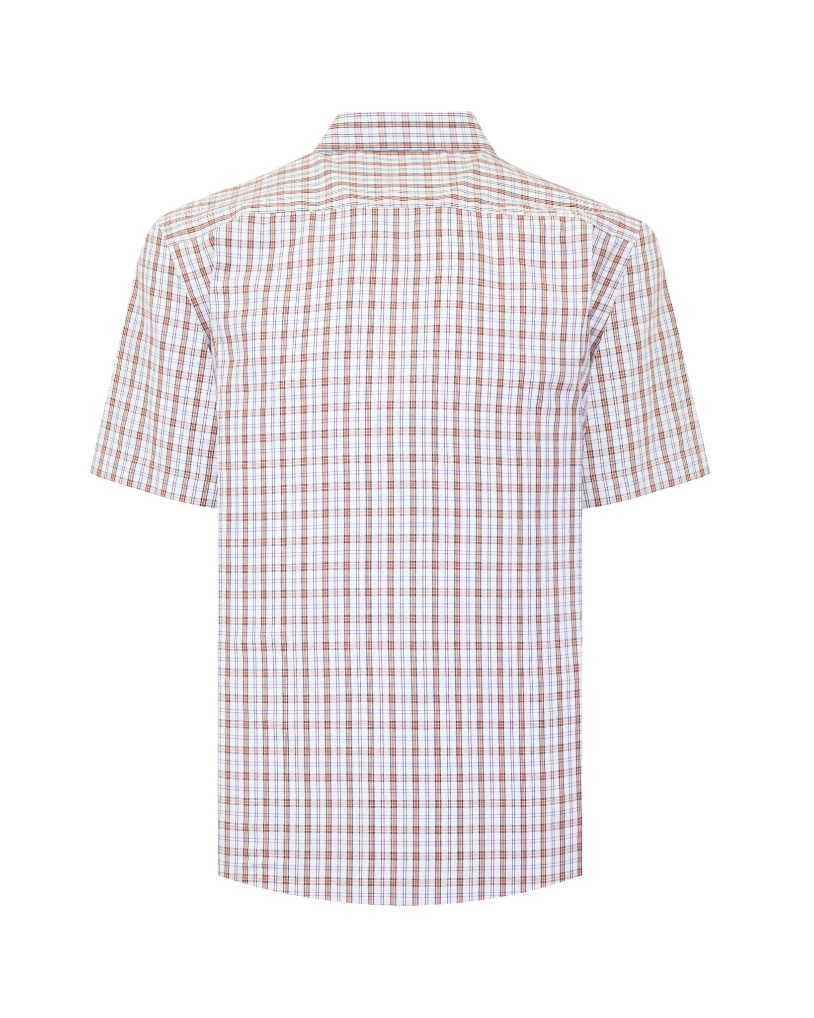 Manchester Camisa Casual Hombre Manga Corta Estampado de Cuadros - Manchester