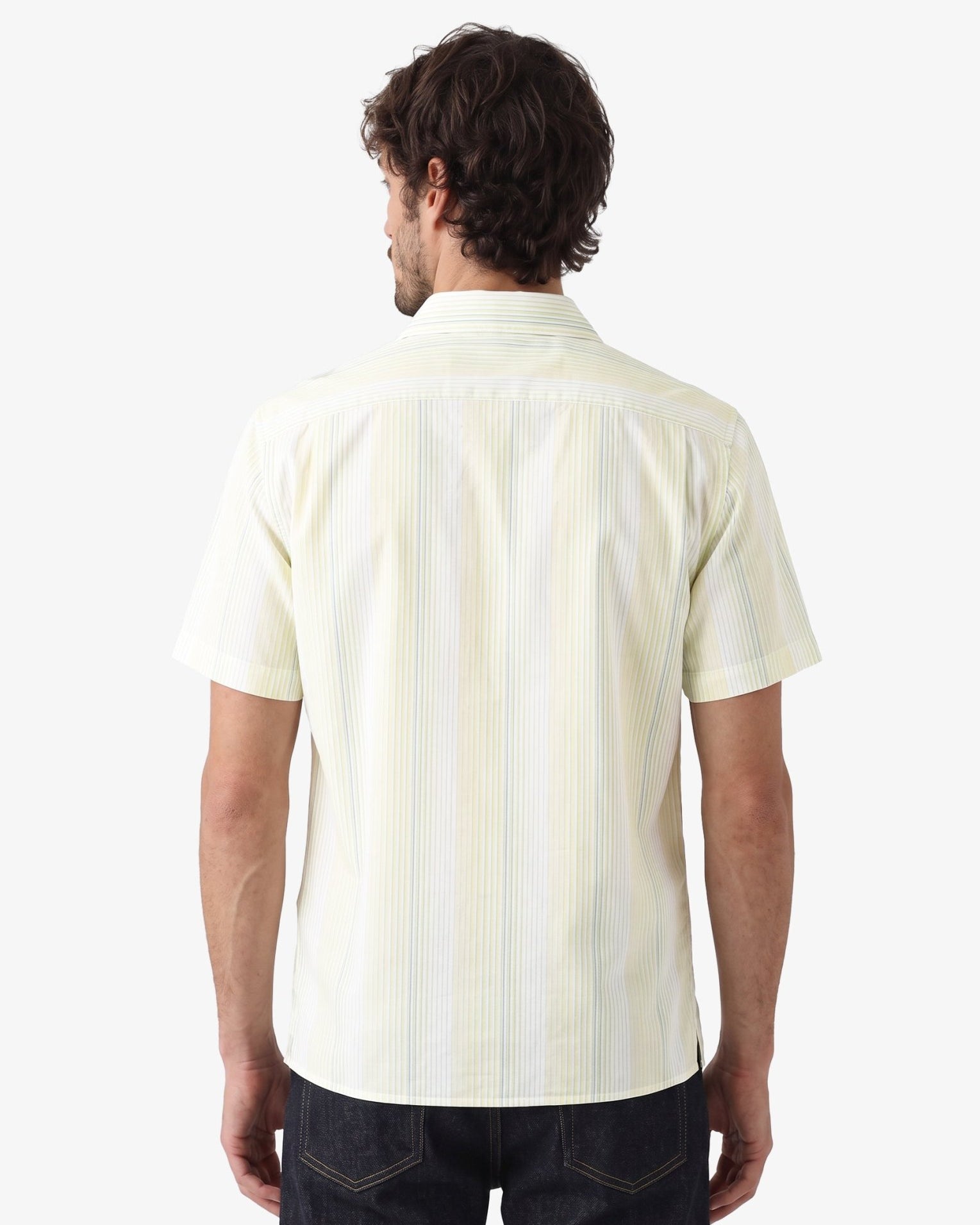 Manchester Camisa Casual Manga Corta con Rayas Finas y Doble Bolsillo - Manchester