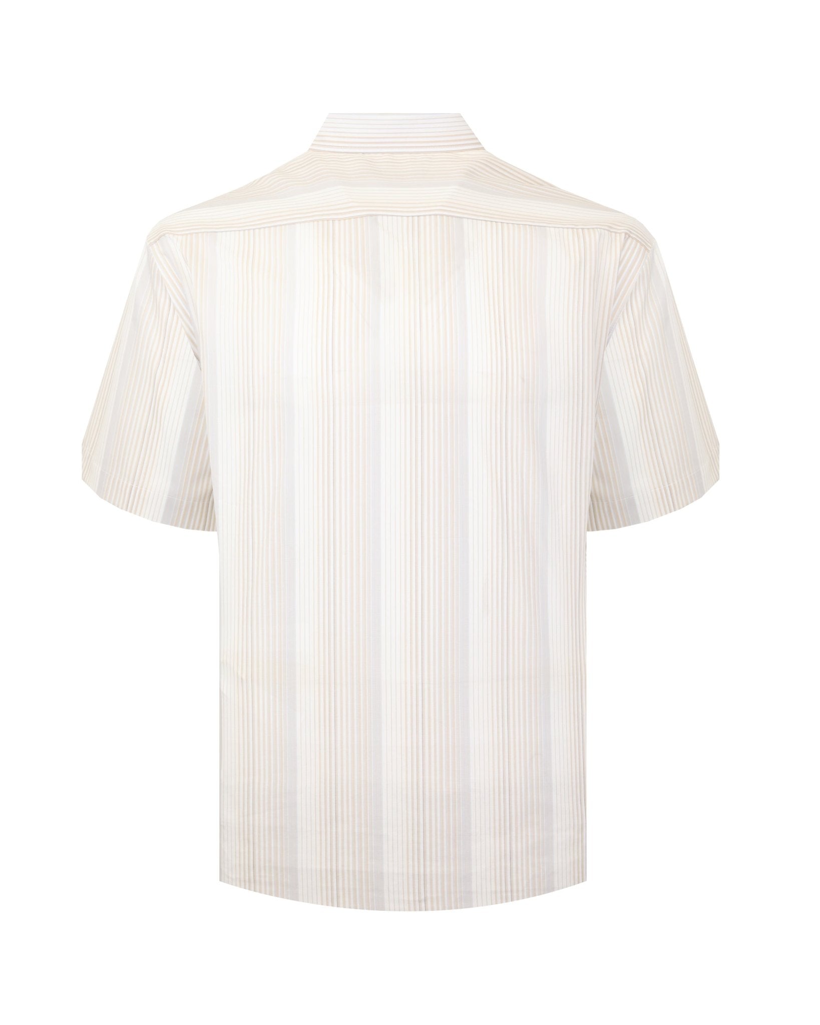 Manchester Camisa Casual Manga Corta con Rayas Finas y Doble Bolsillo - Manchester