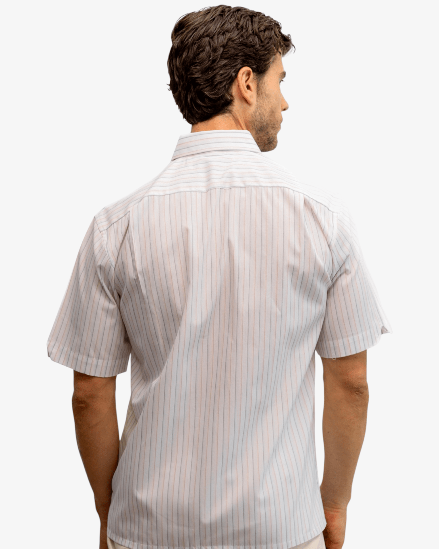 Manchester Camisa Casual Manga Corta con Rayas Minimalistas - Manchester