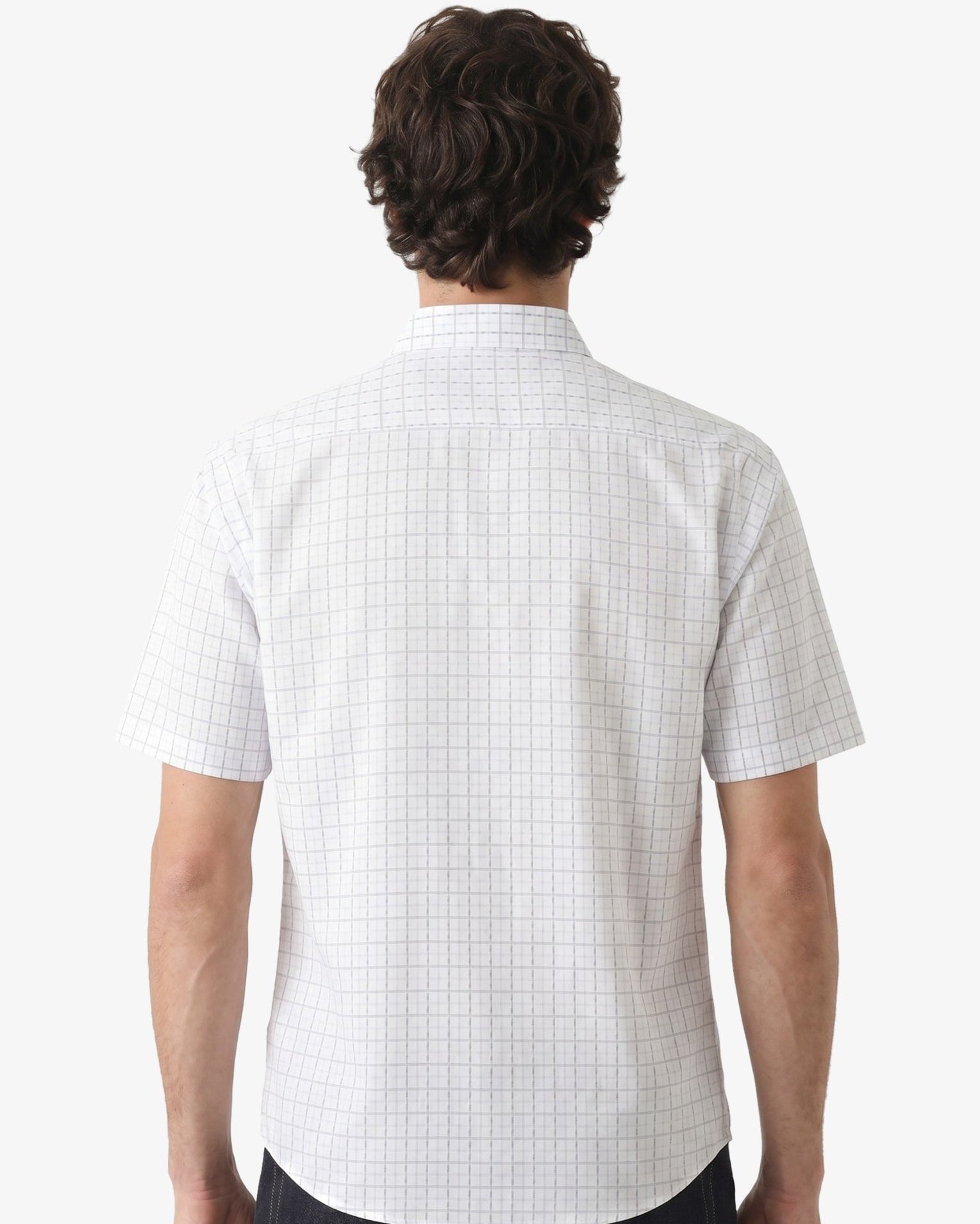 Manchester Camisa Casual Manga Corta Cuadrícula - Manchester