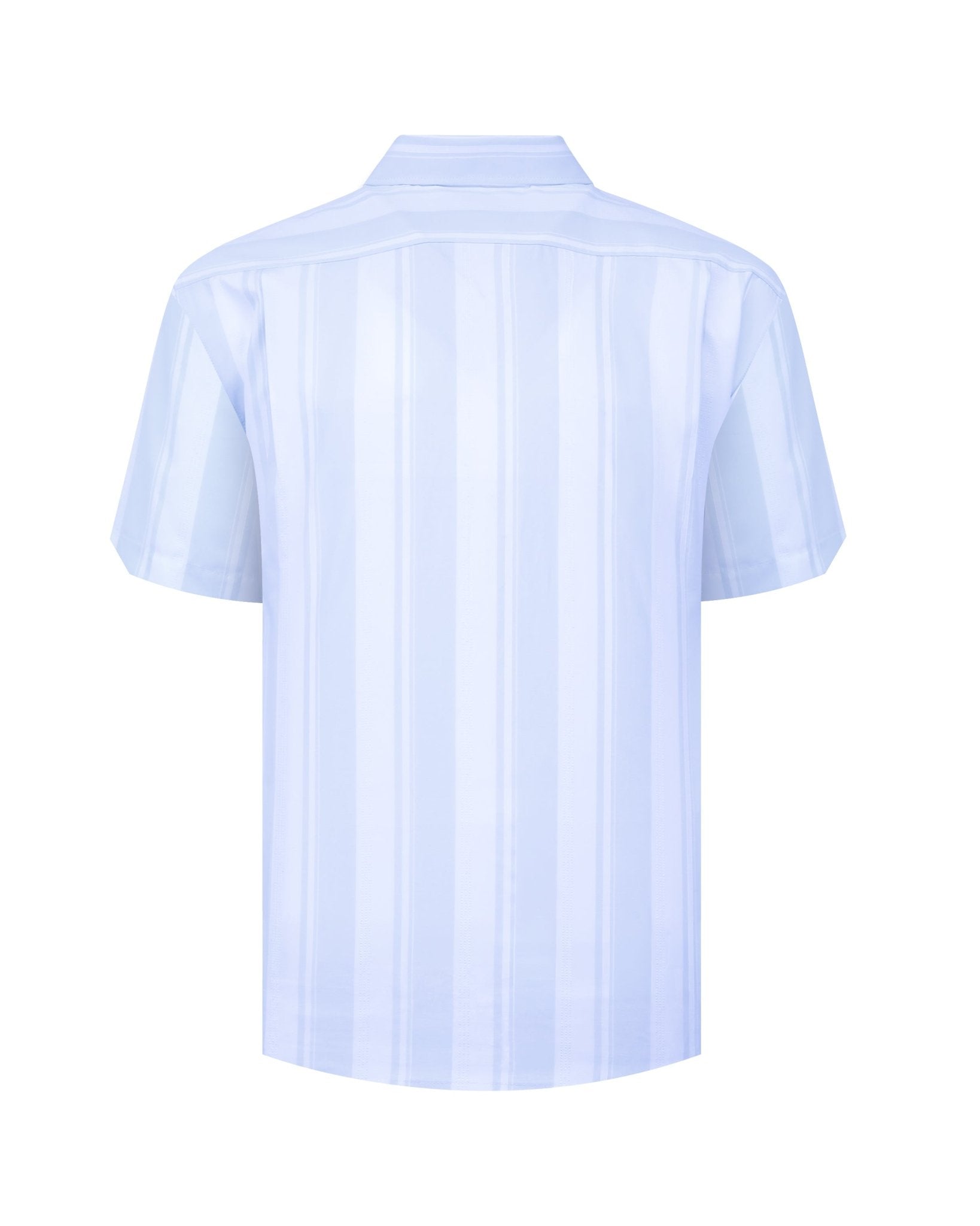 Manchester Camisa Casual Manga Corta Regular Fit – Diseño de Rayas Bloque - Manchester