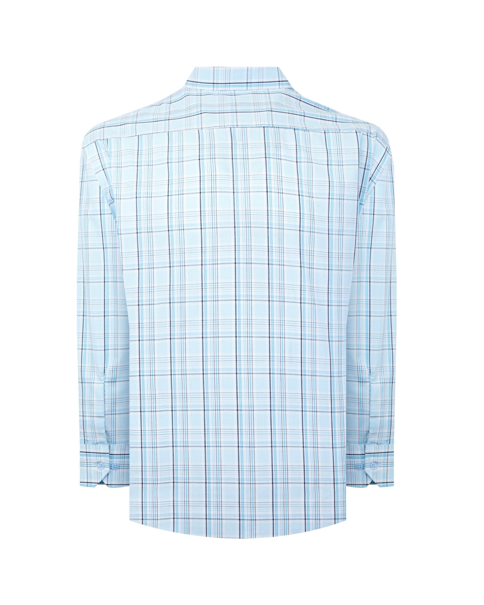 Manchester Camisa Casual Manga Larga de Cuadros Tartán con Doble Bolsillo - Manchester
