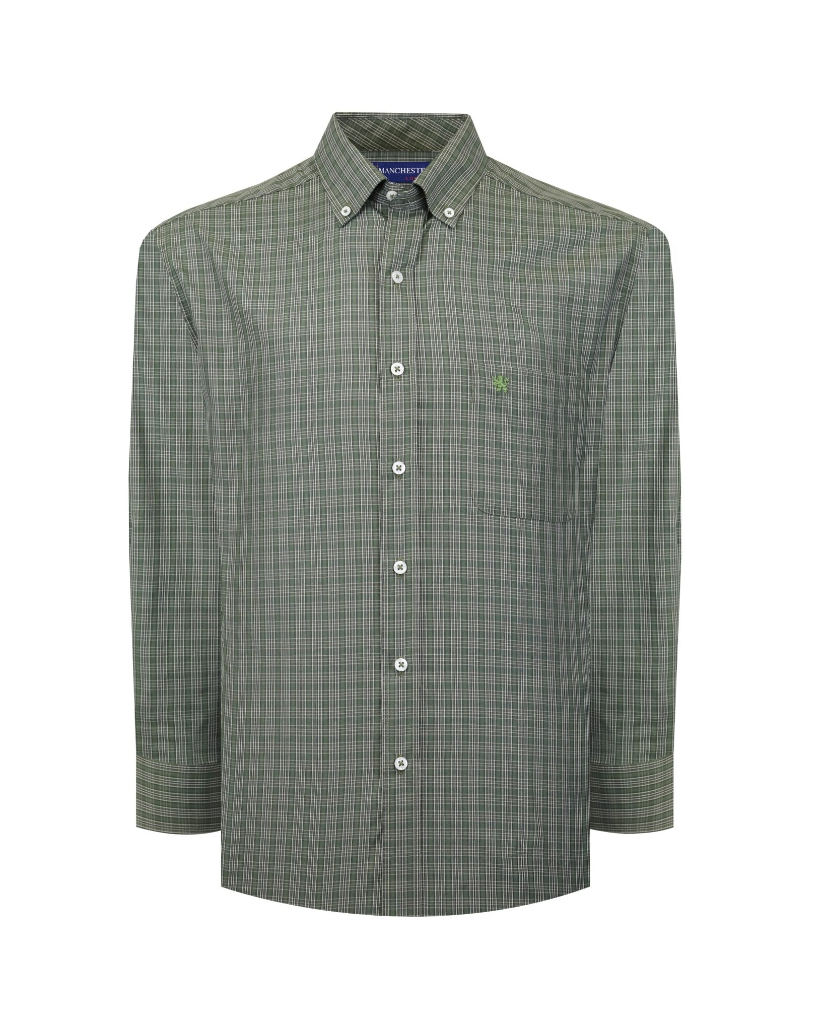 Manchester Camisa Casual Mezcla Algodón - Poliéster - Manchester