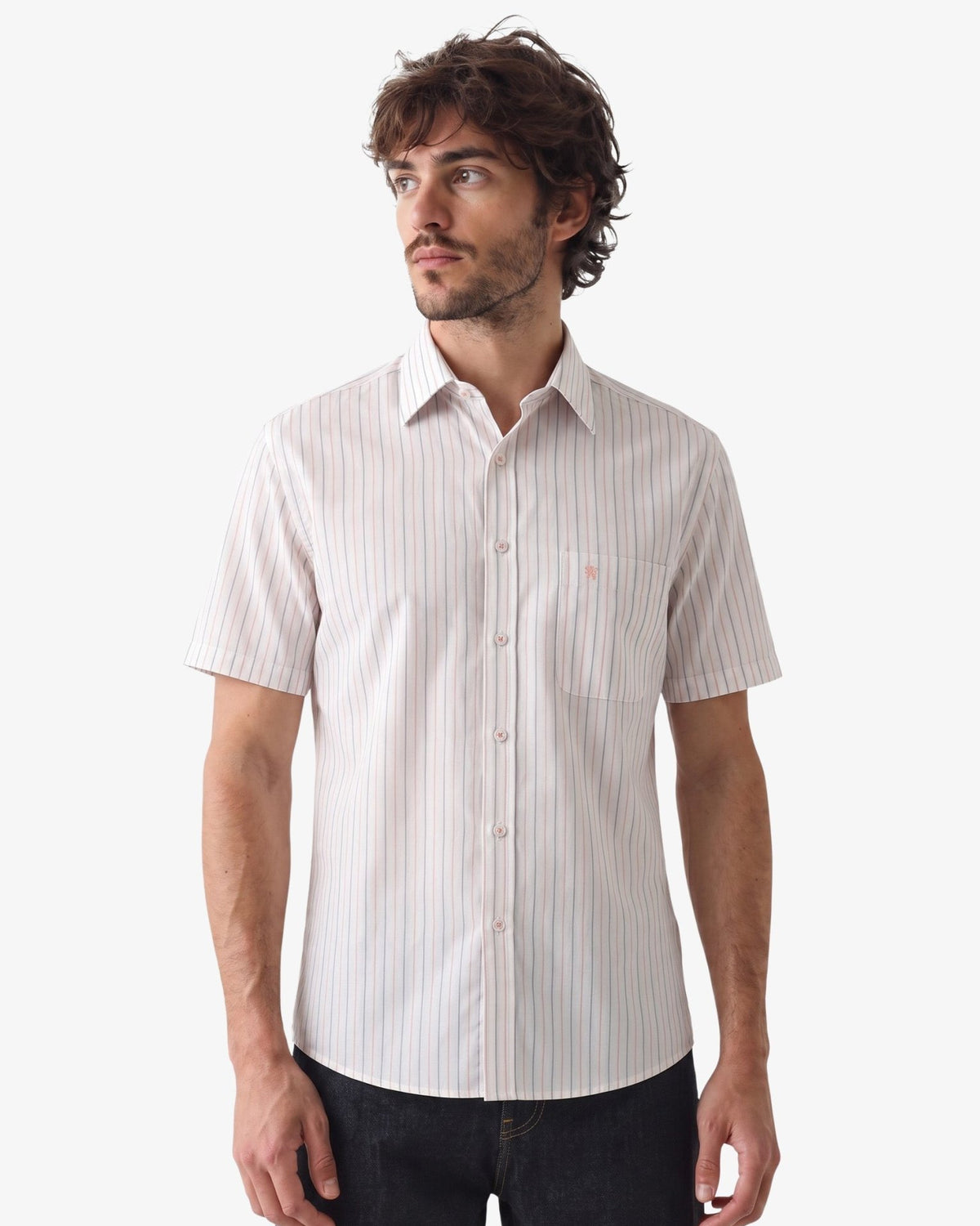 Manchester Camisa Casual Rayas Clásicas Manga Corta - Manchester