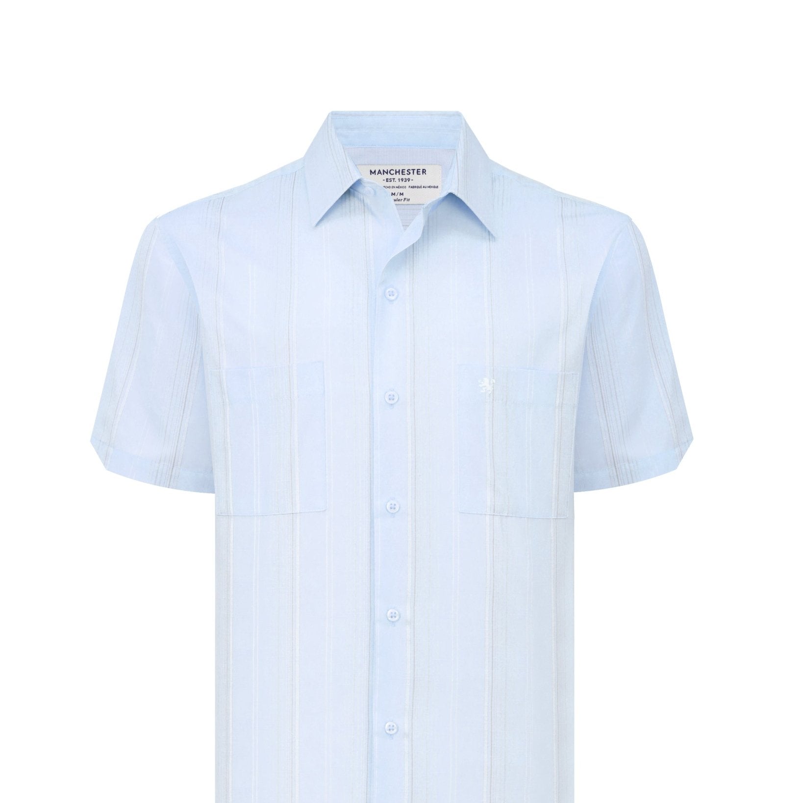 Manchester Camisa Casual Rayas Dos Bolsillos Estilo Moderno - Manchester